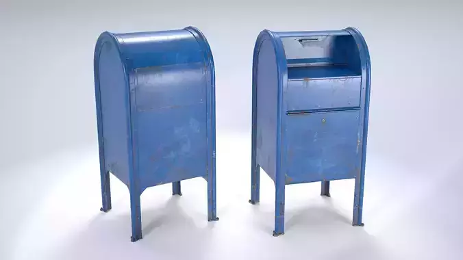 Mailbox Low-poly 3D model