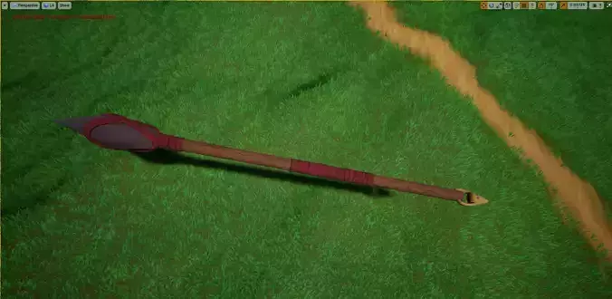 Stylized Spear - Game-Ready 3D Model