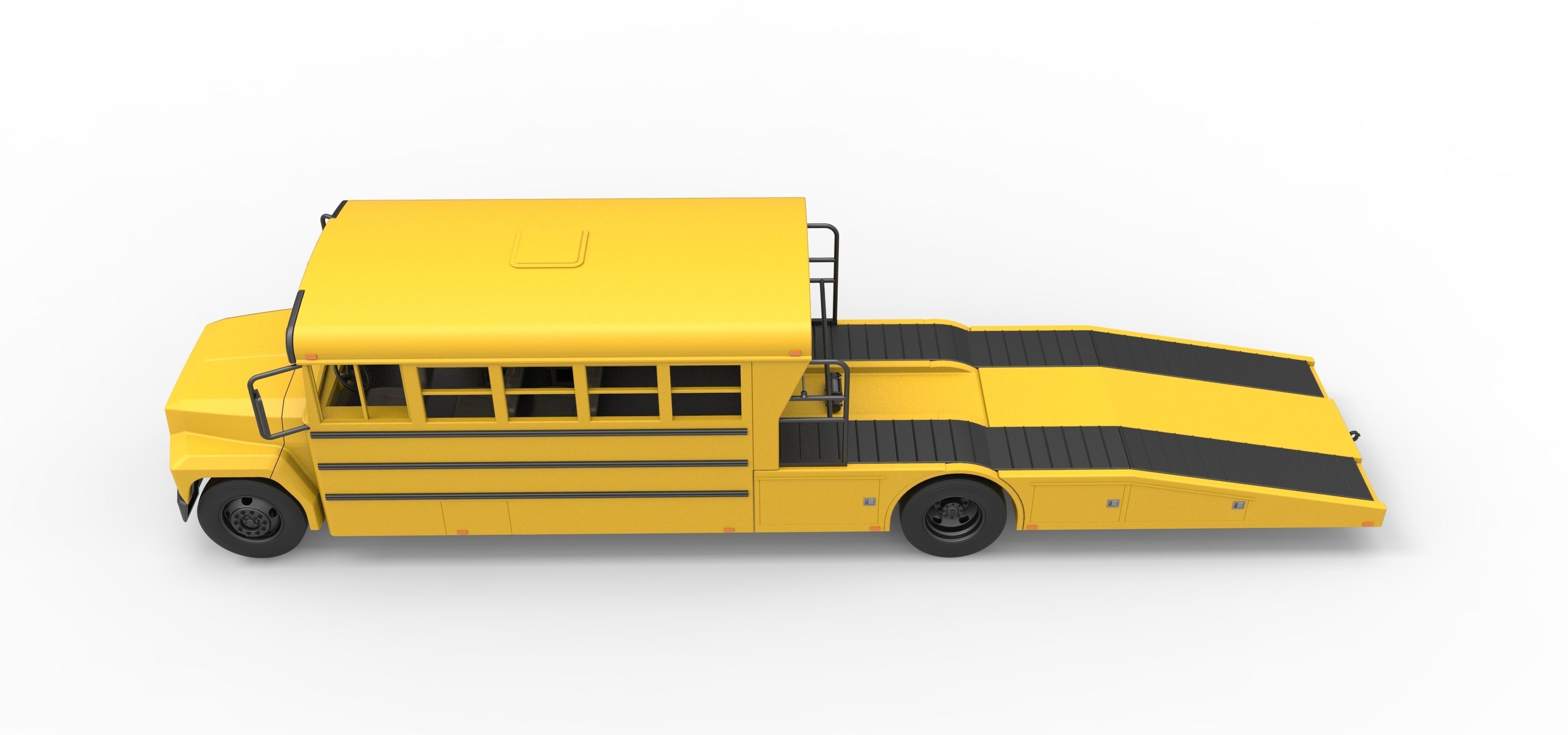 Vintage Transporter truck for Race car Version 5 Scale 1 to 25 3D print model_18