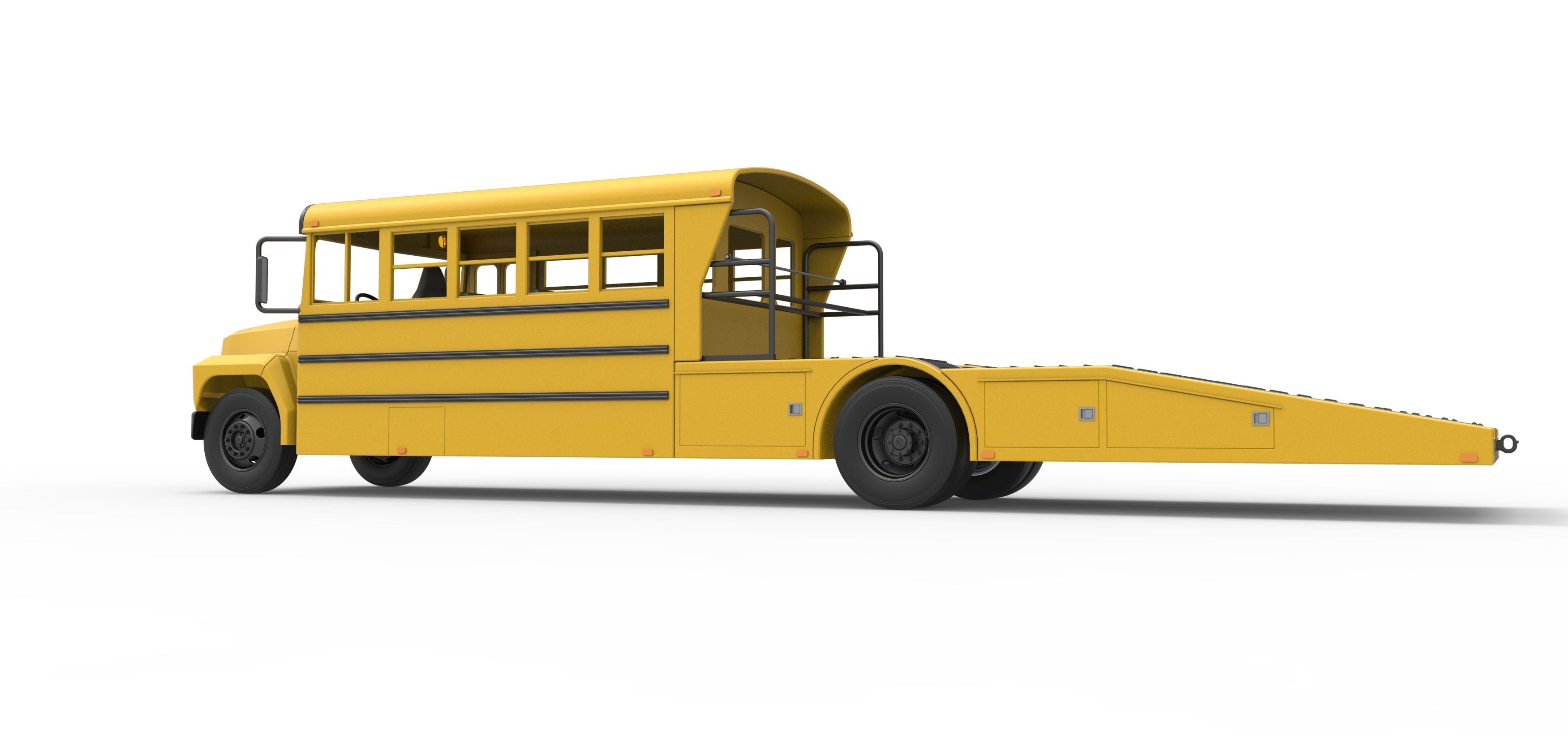 Vintage Transporter truck for Race car Version 5 Scale 1 to 25 3D print model_21