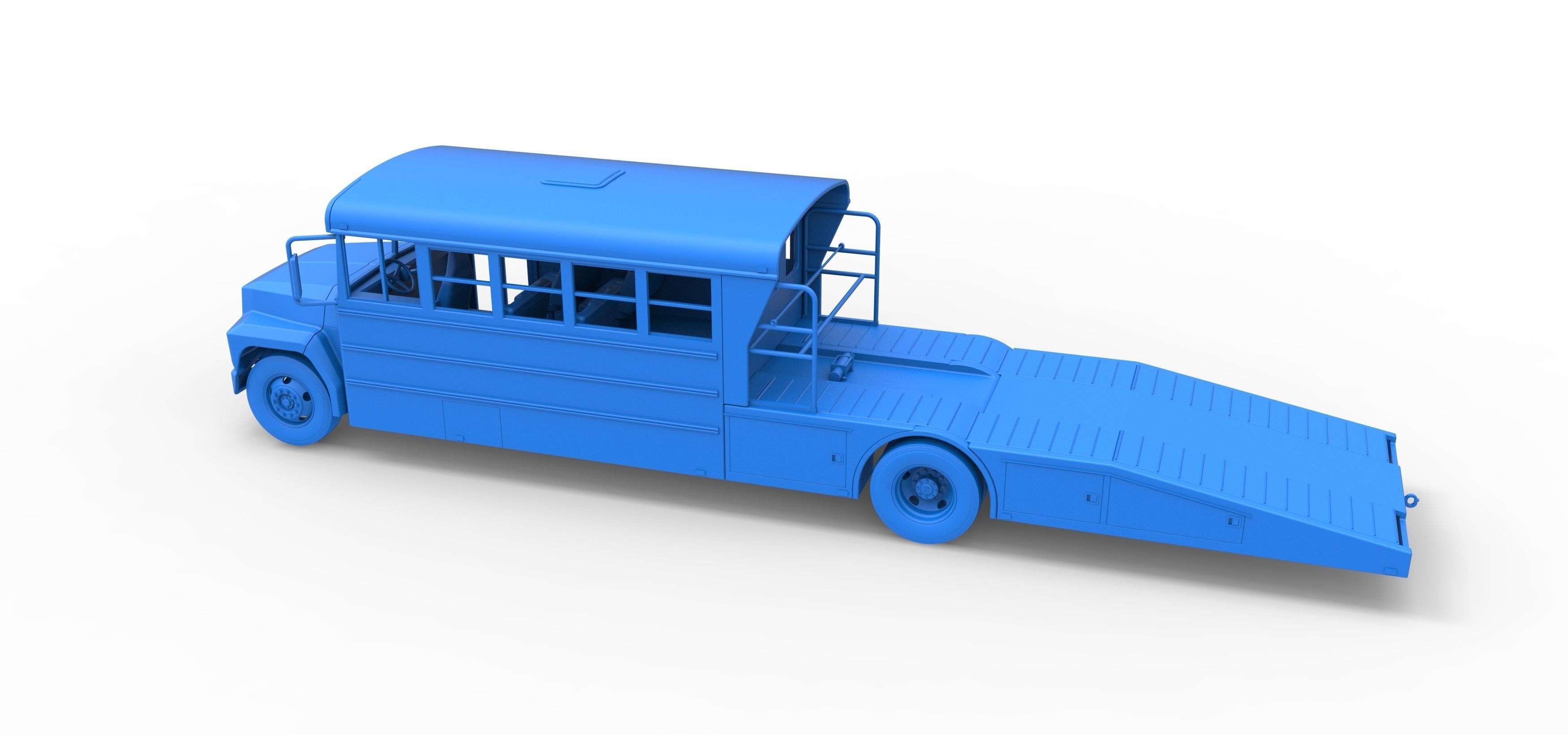 Vintage Transporter truck for Race car Version 5 Scale 1 to 25 3D print model_52