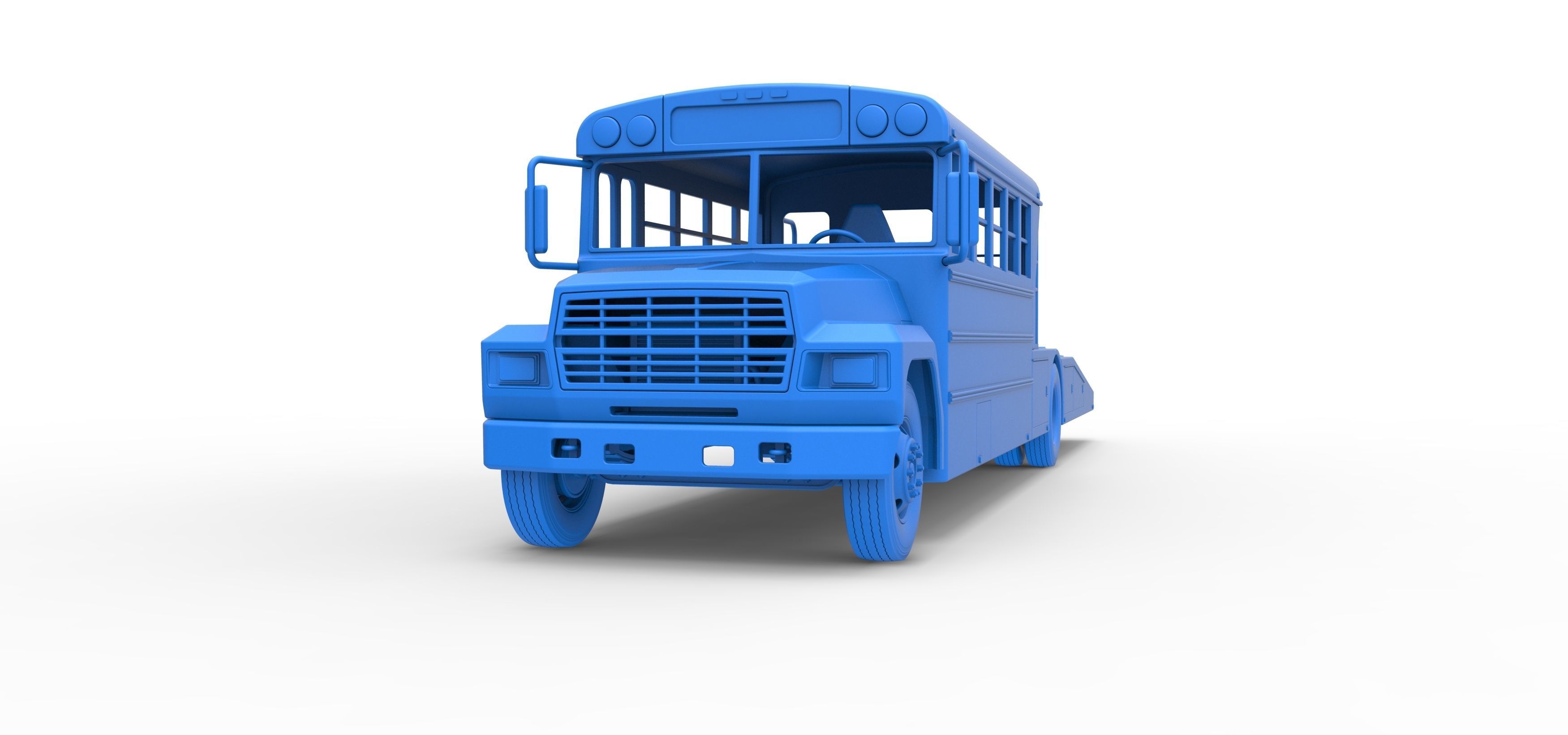 Vintage Transporter truck for Race car Version 5 Scale 1 to 25 3D print model_46