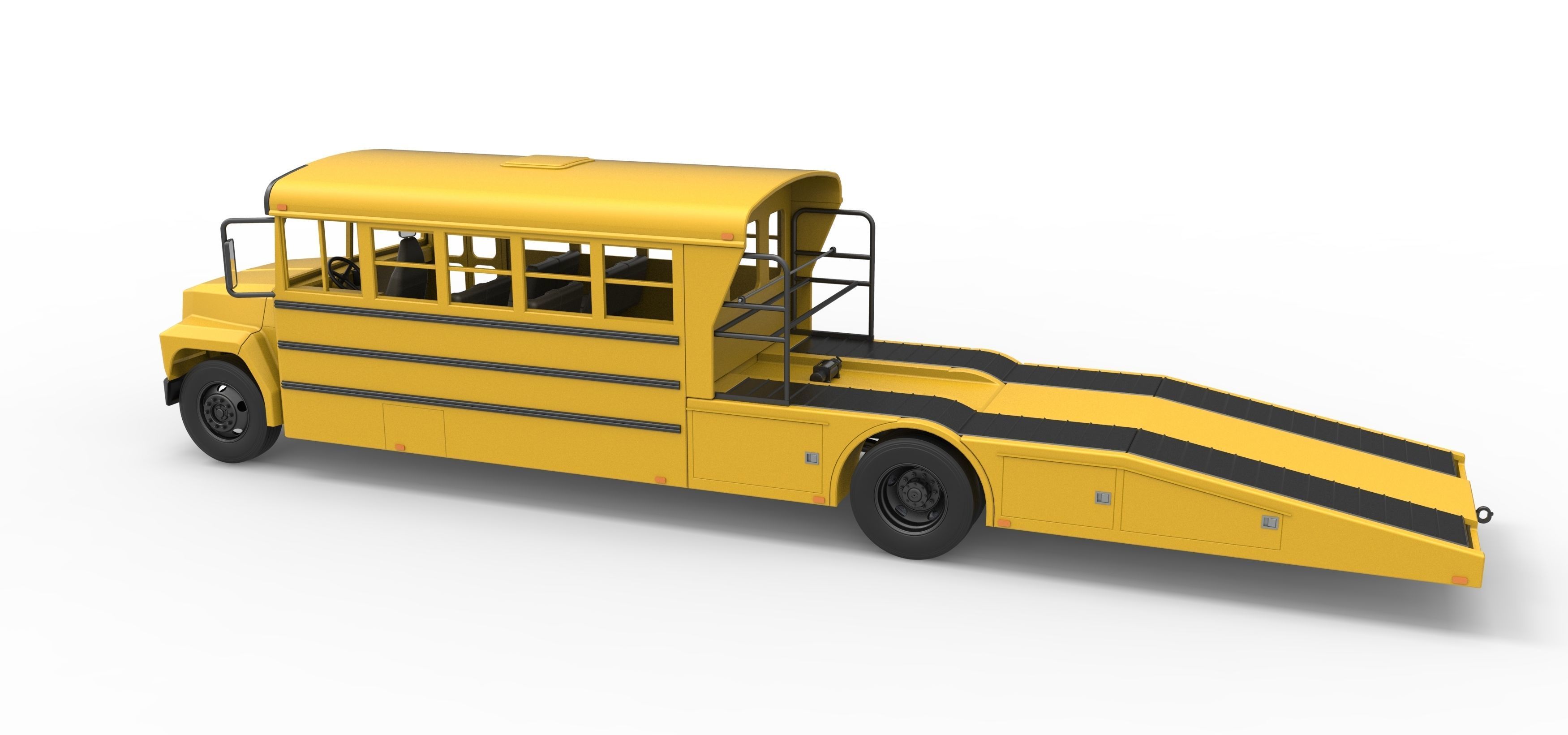 Vintage Transporter truck for Race car Version 5 Scale 1 to 25 3D print model_20