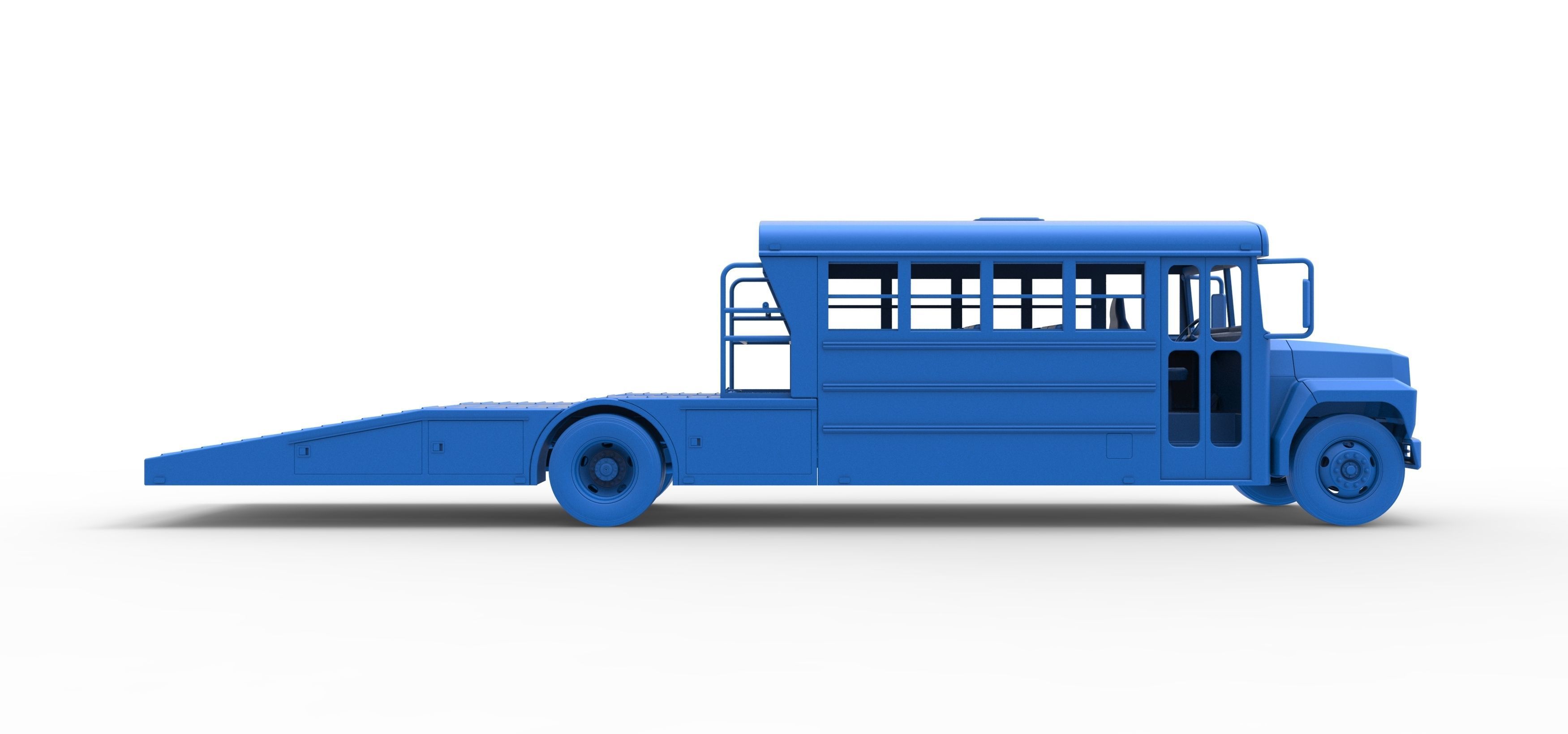 Vintage Transporter truck for Race car Version 5 Scale 1 to 25 3D print model_59