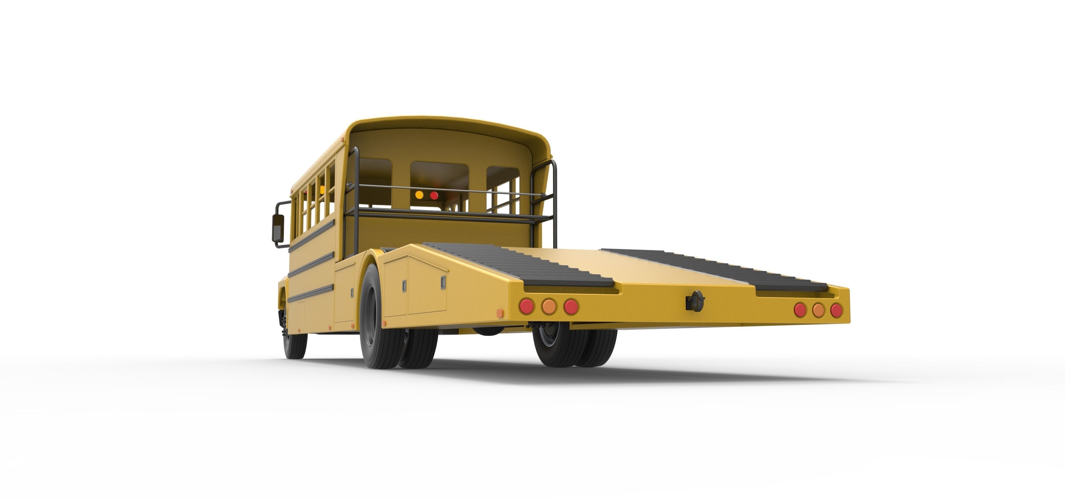 Vintage Transporter truck for Race car Version 5 Scale 1 to 25 3D print model_23