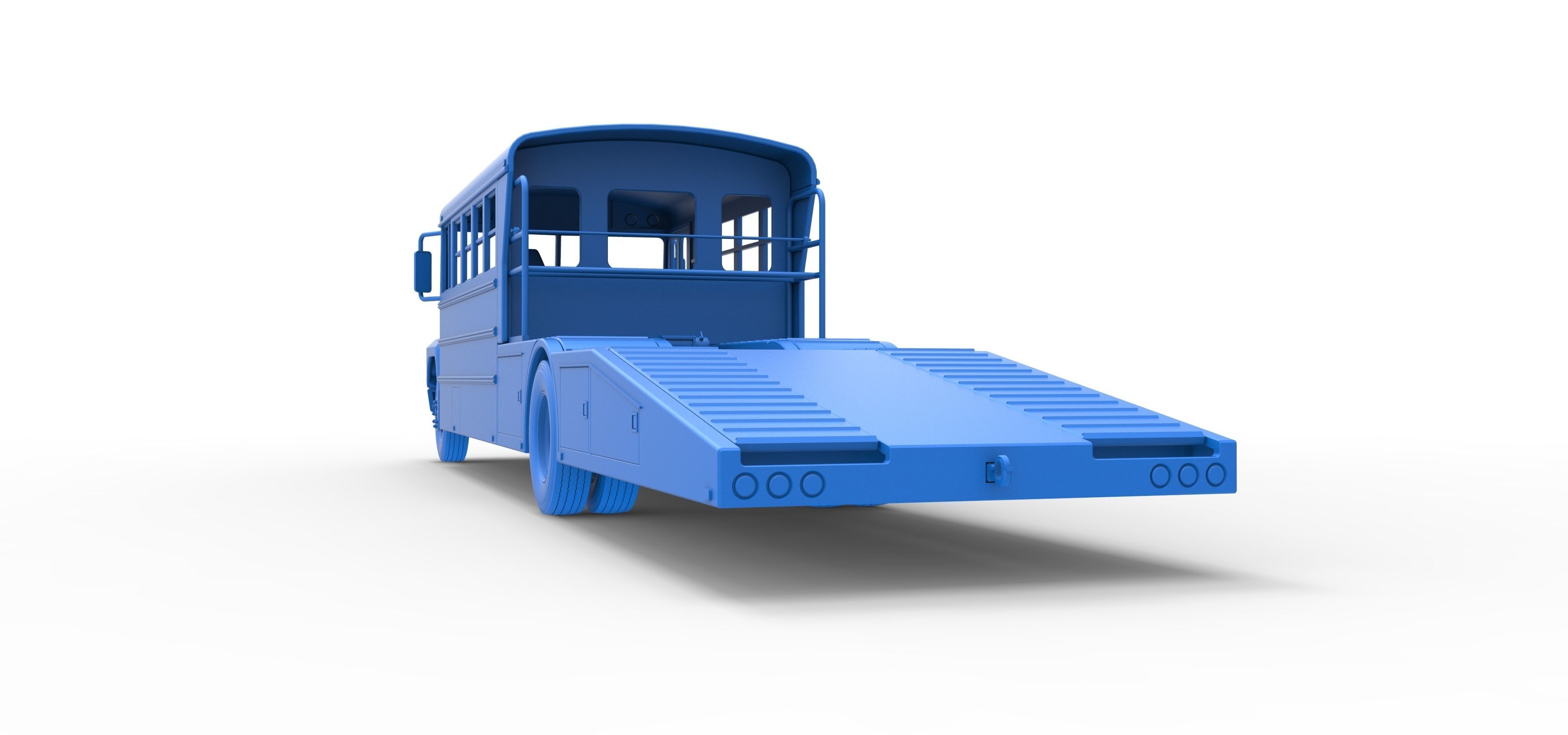 Vintage Transporter truck for Race car Version 5 Scale 1 to 25 3D print model_55
