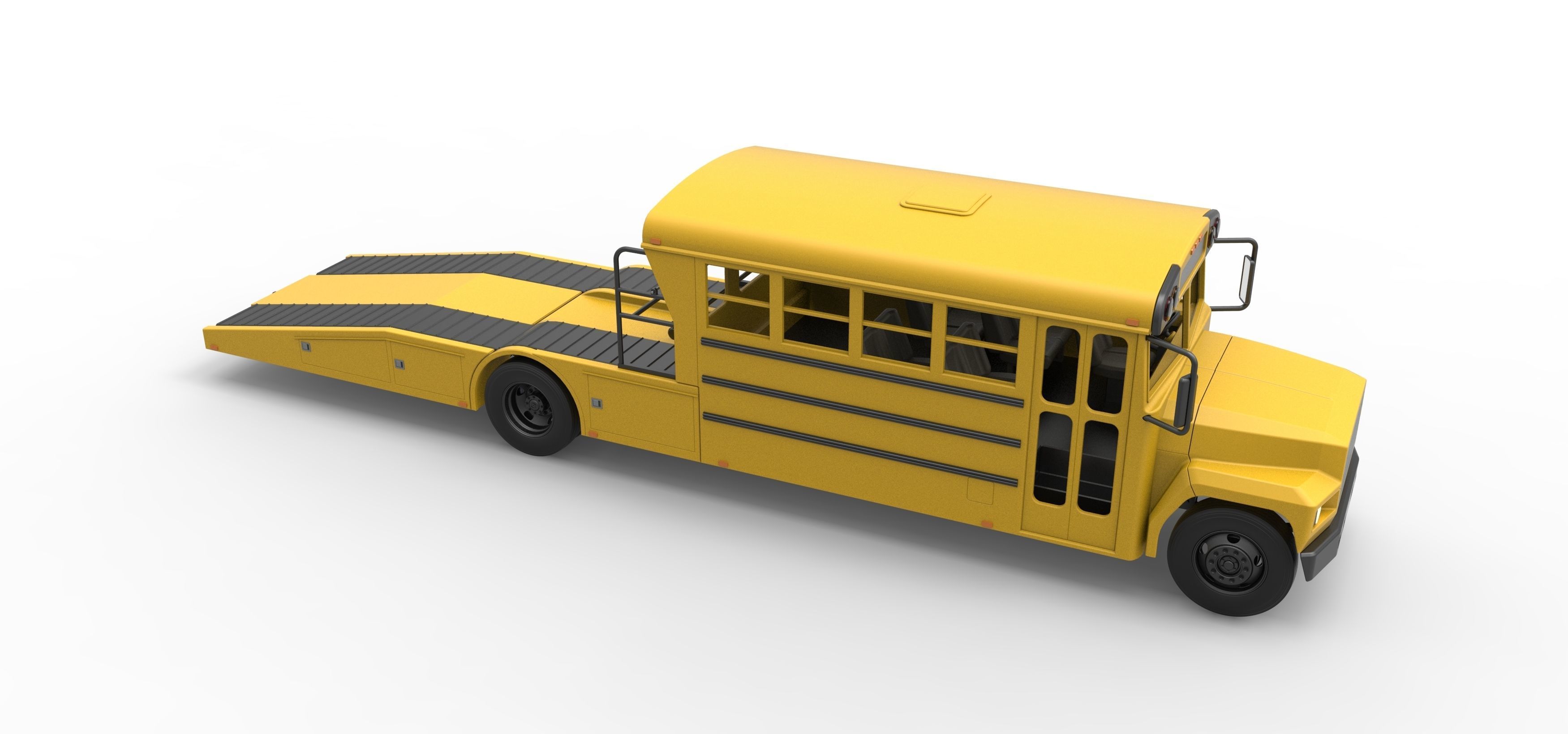Vintage Transporter truck for Race car Version 5 Scale 1 to 25 3D print model_29