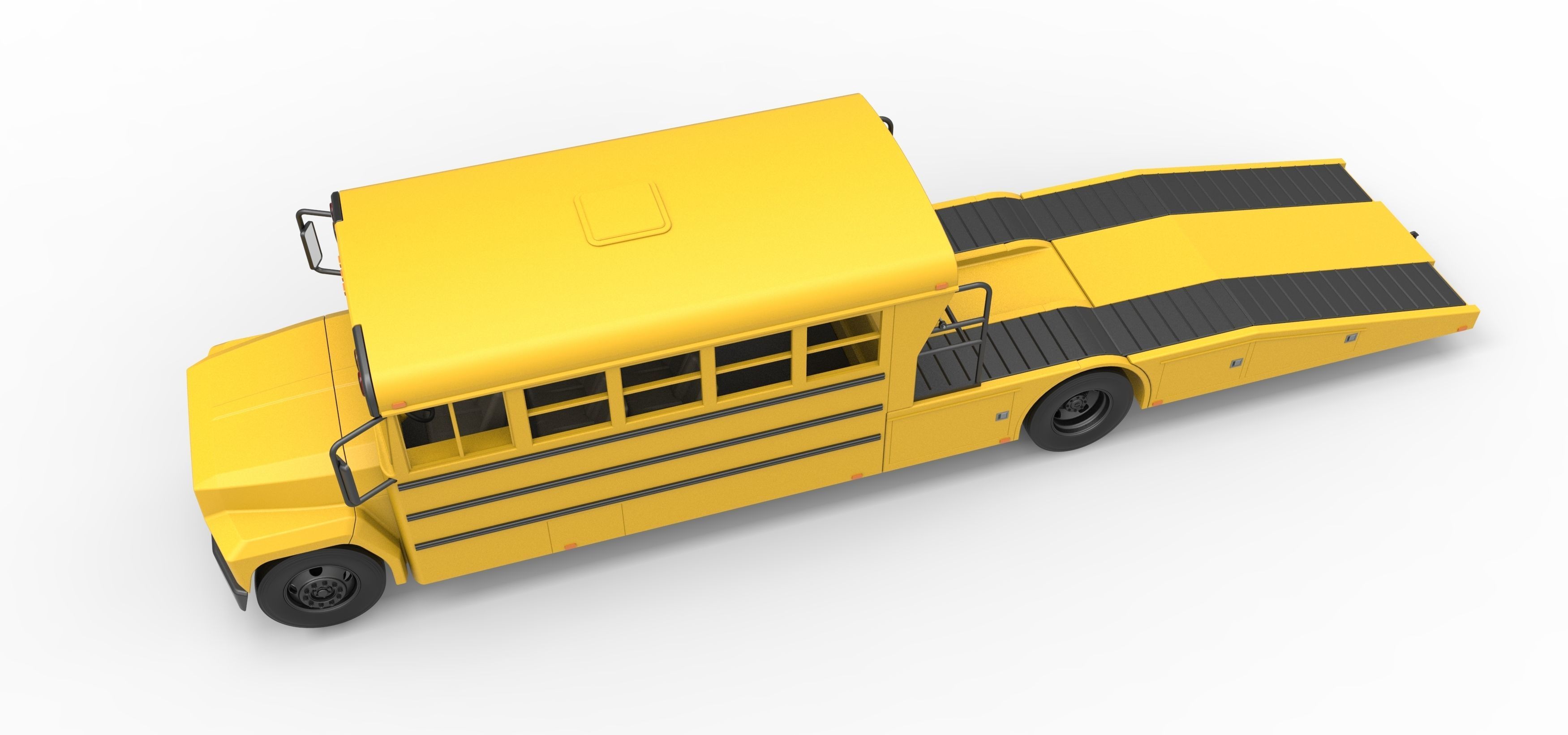 Vintage Transporter truck for Race car Version 5 Scale 1 to 25 3D print model_12