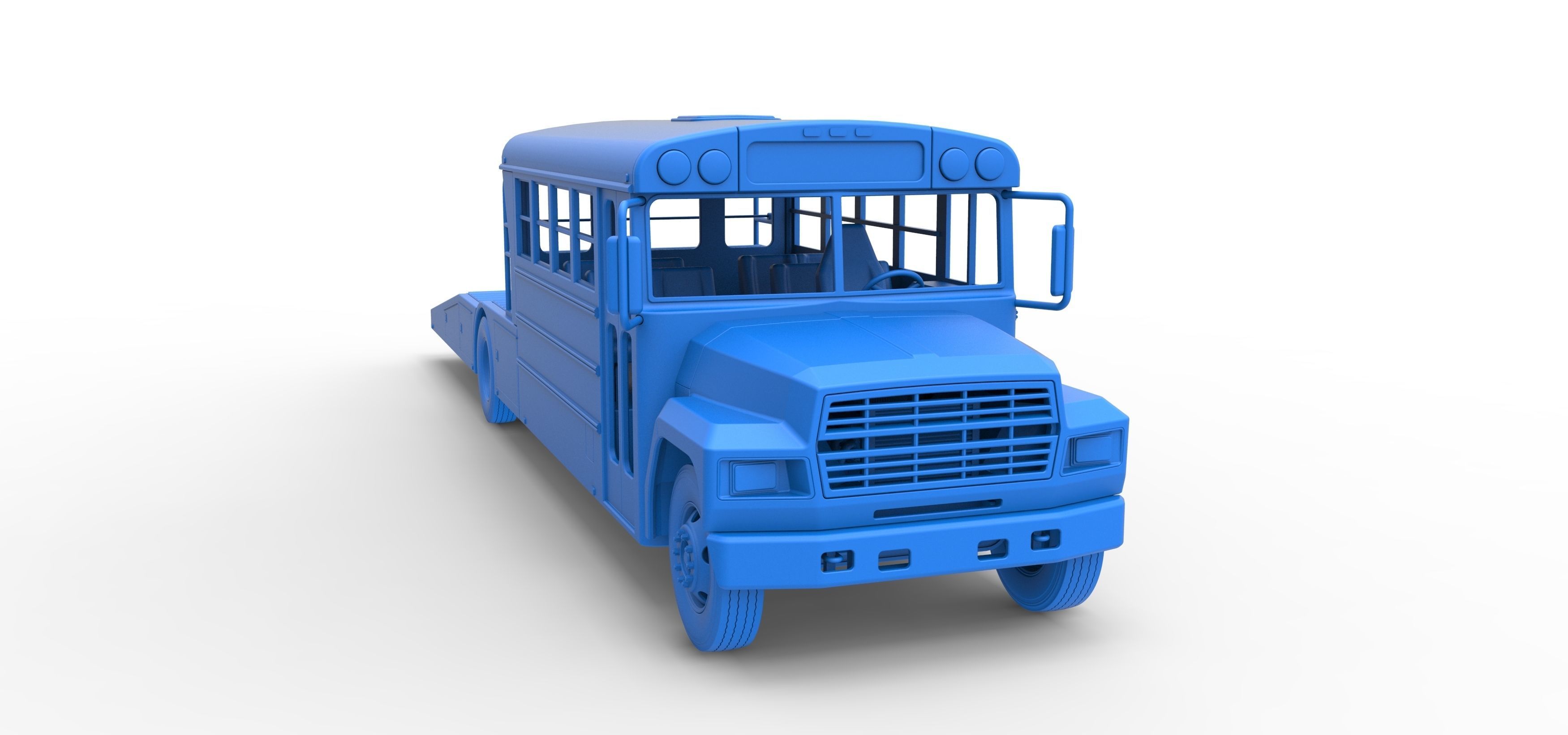 Vintage Transporter truck for Race car Version 5 Scale 1 to 25 3D print model_62