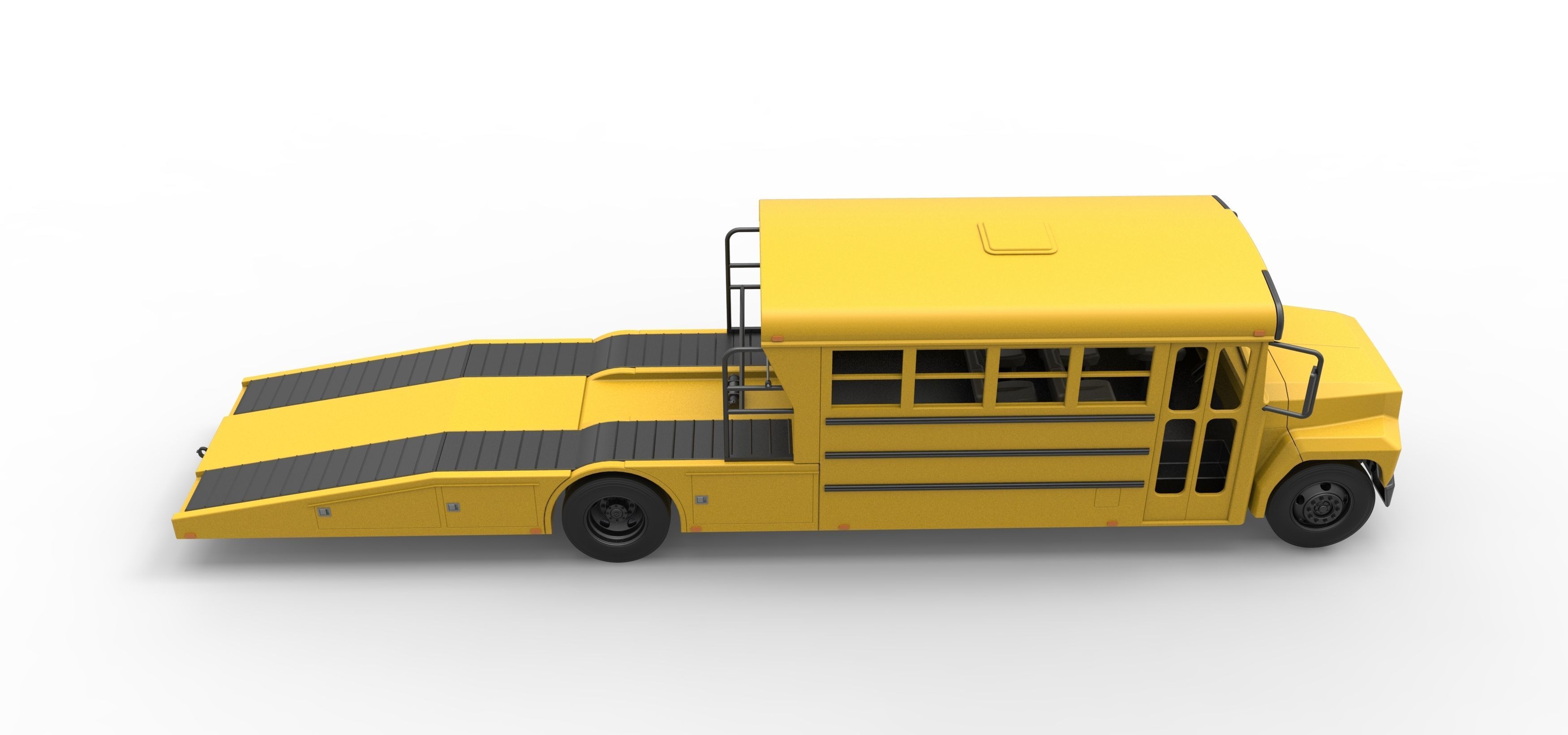 Vintage Transporter truck for Race car Version 5 Scale 1 to 25 3D print model_28