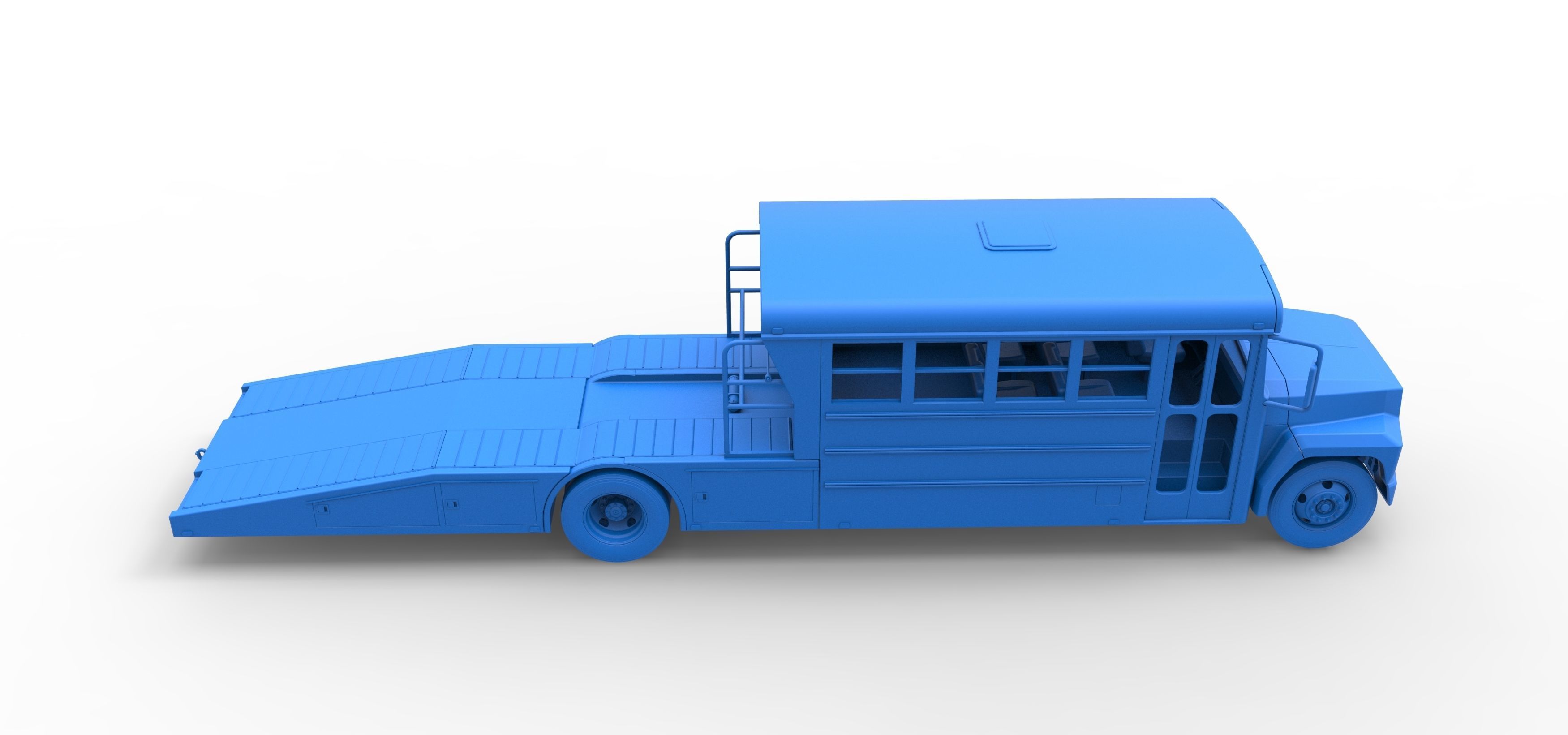 Vintage Transporter truck for Race car Version 5 Scale 1 to 25 3D print model_60