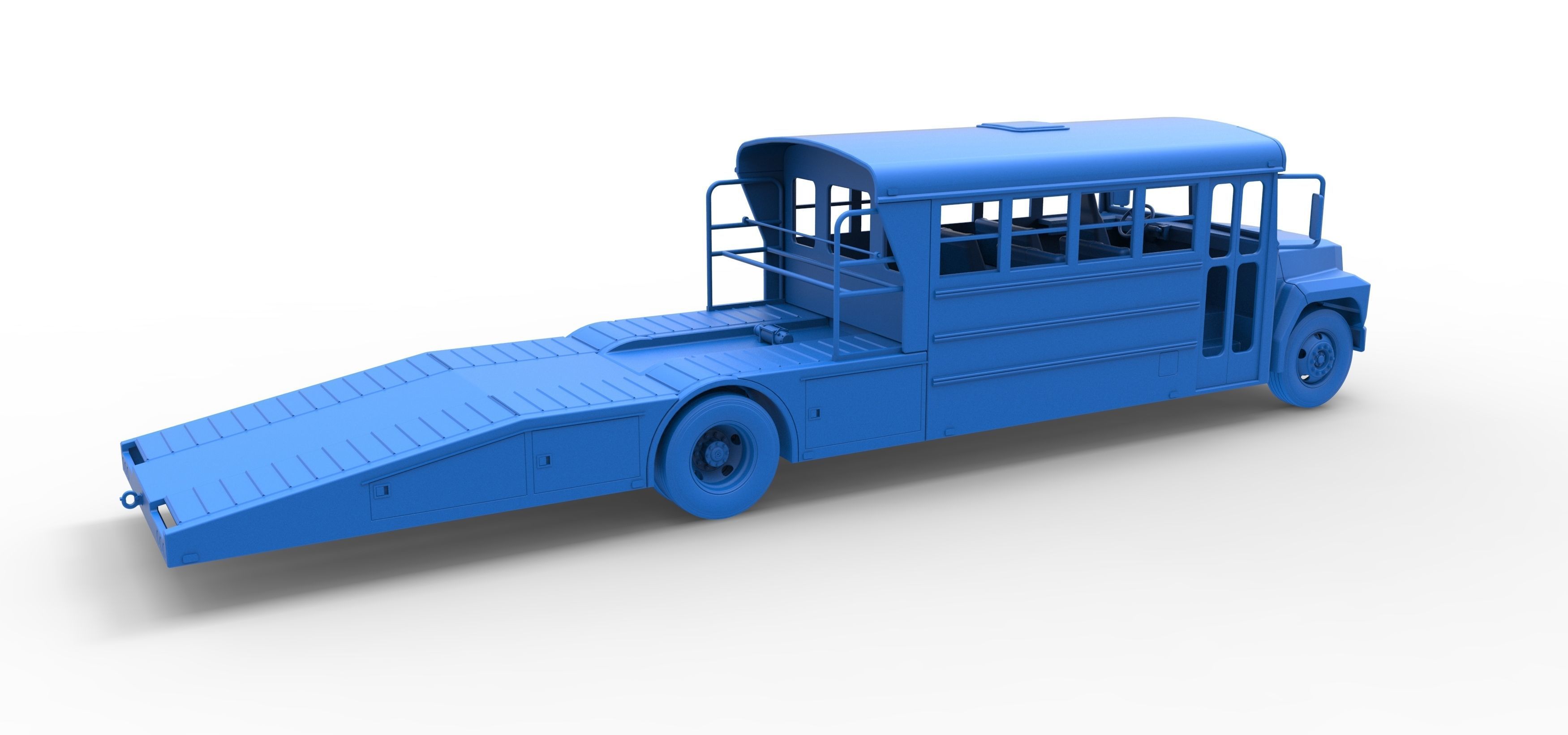 Vintage Transporter truck for Race car Version 5 Scale 1 to 25 3D print model_58