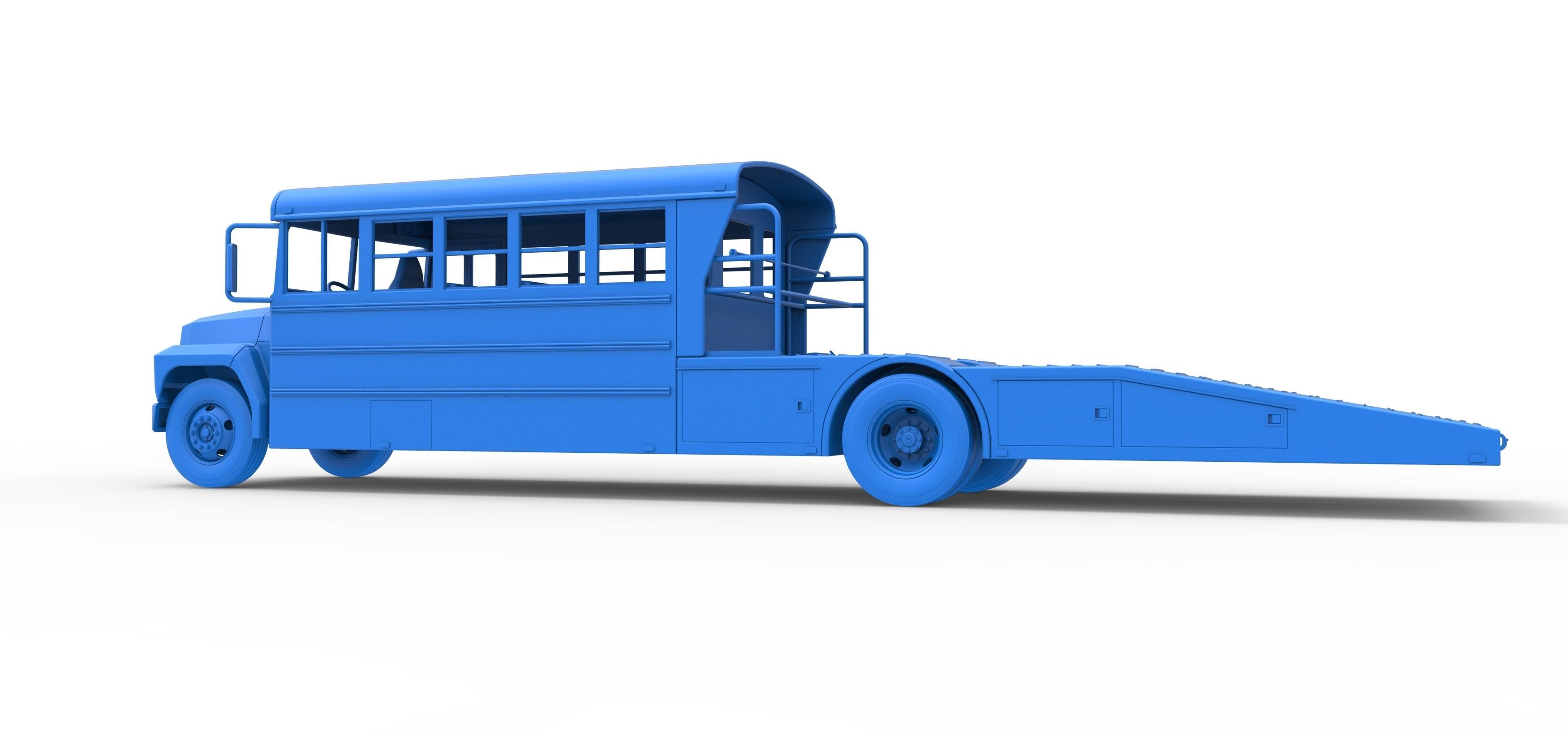 Vintage Transporter truck for Race car Version 5 Scale 1 to 25 3D print model_53