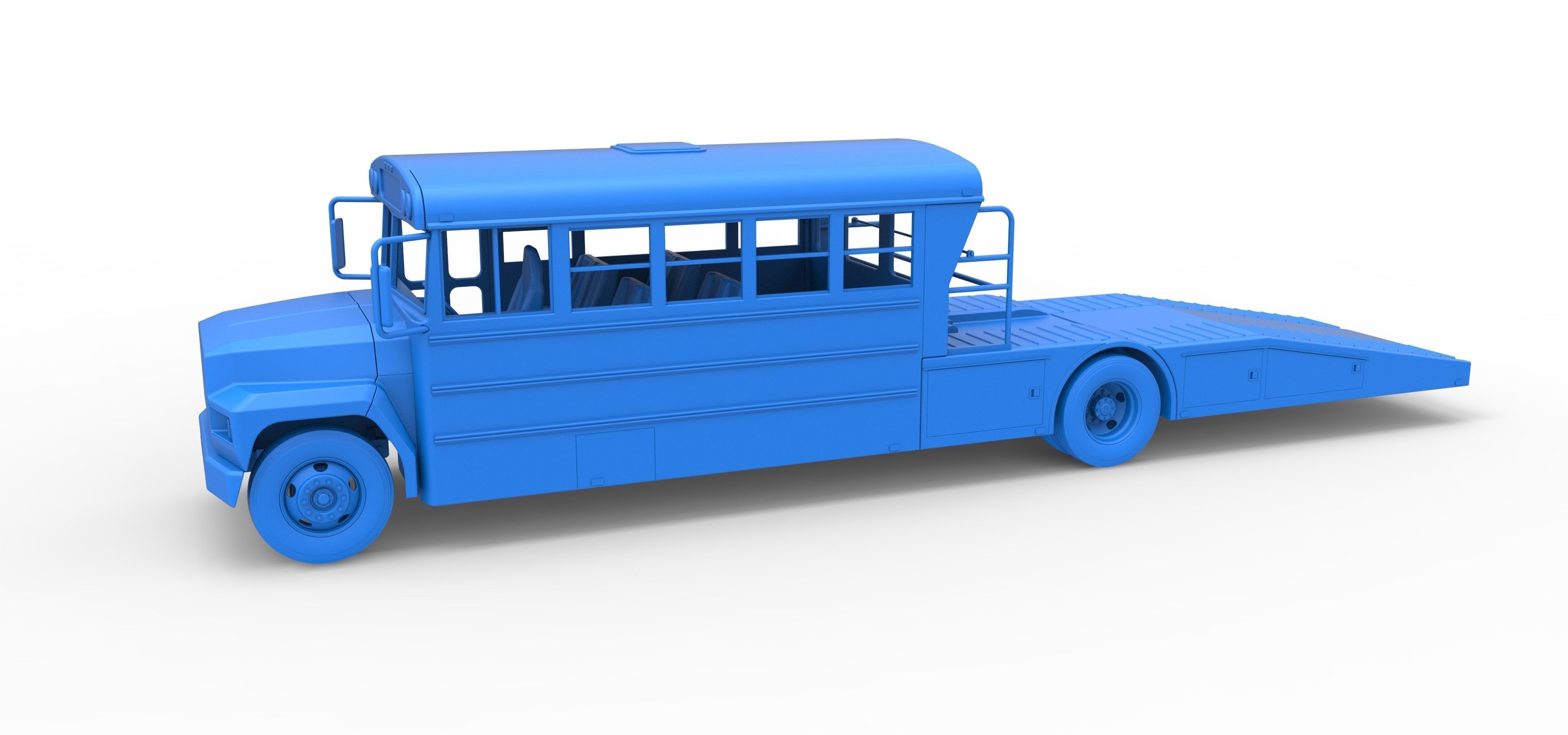 Vintage Transporter truck for Race car Version 5 Scale 1 to 25 3D print model_41