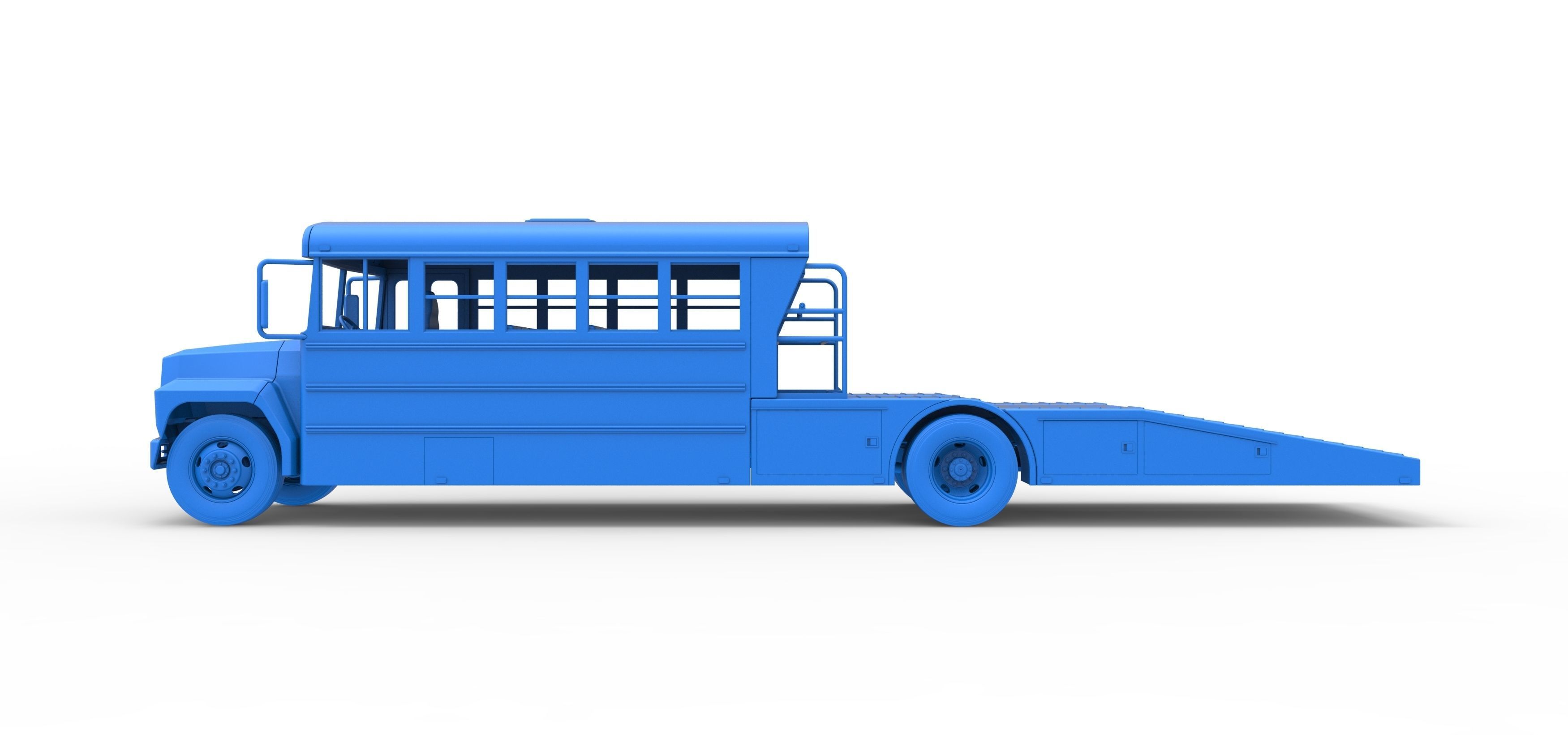 Vintage Transporter truck for Race car Version 5 Scale 1 to 25 3D print model_49