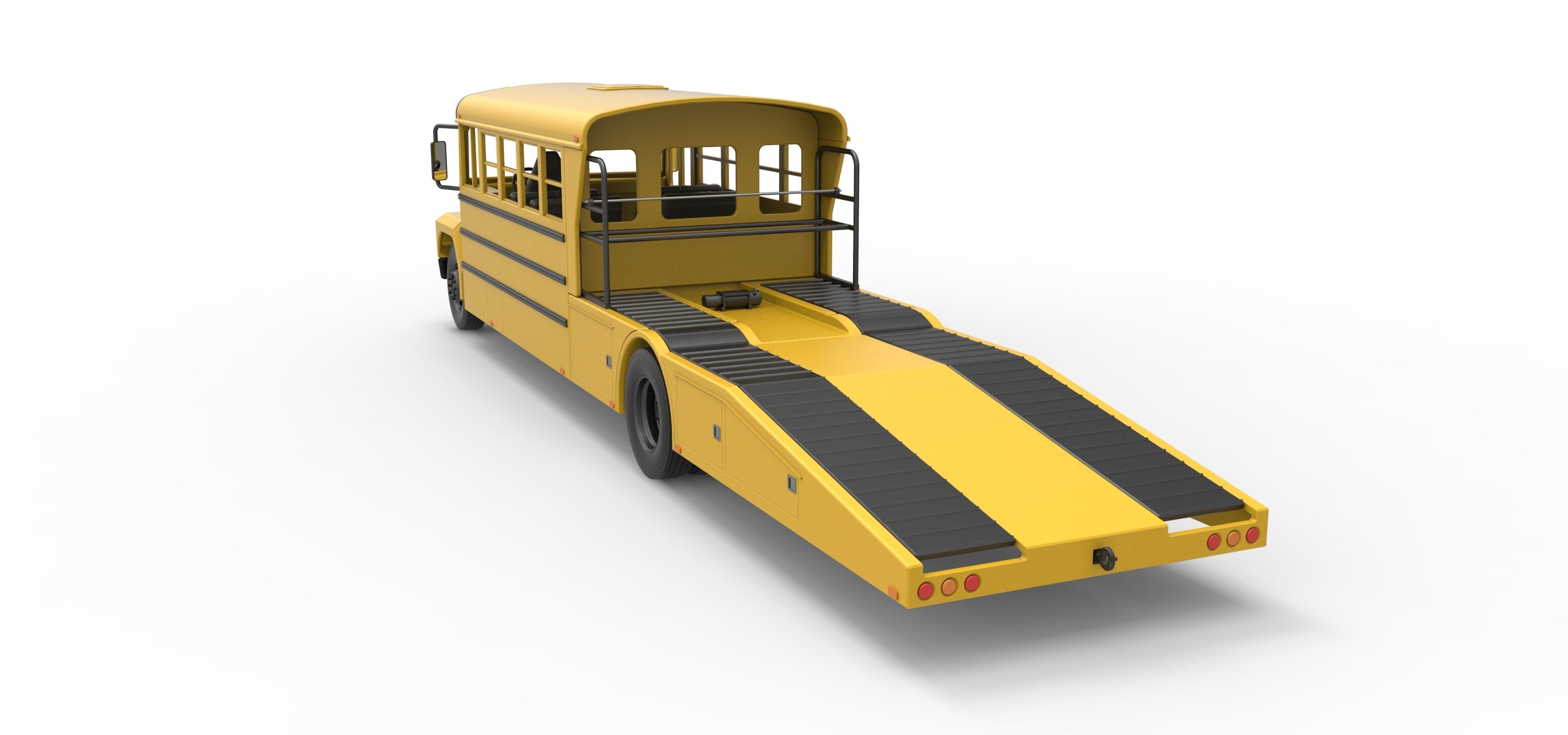 Vintage Transporter truck for Race car Version 5 Scale 1 to 25 3D print model_22