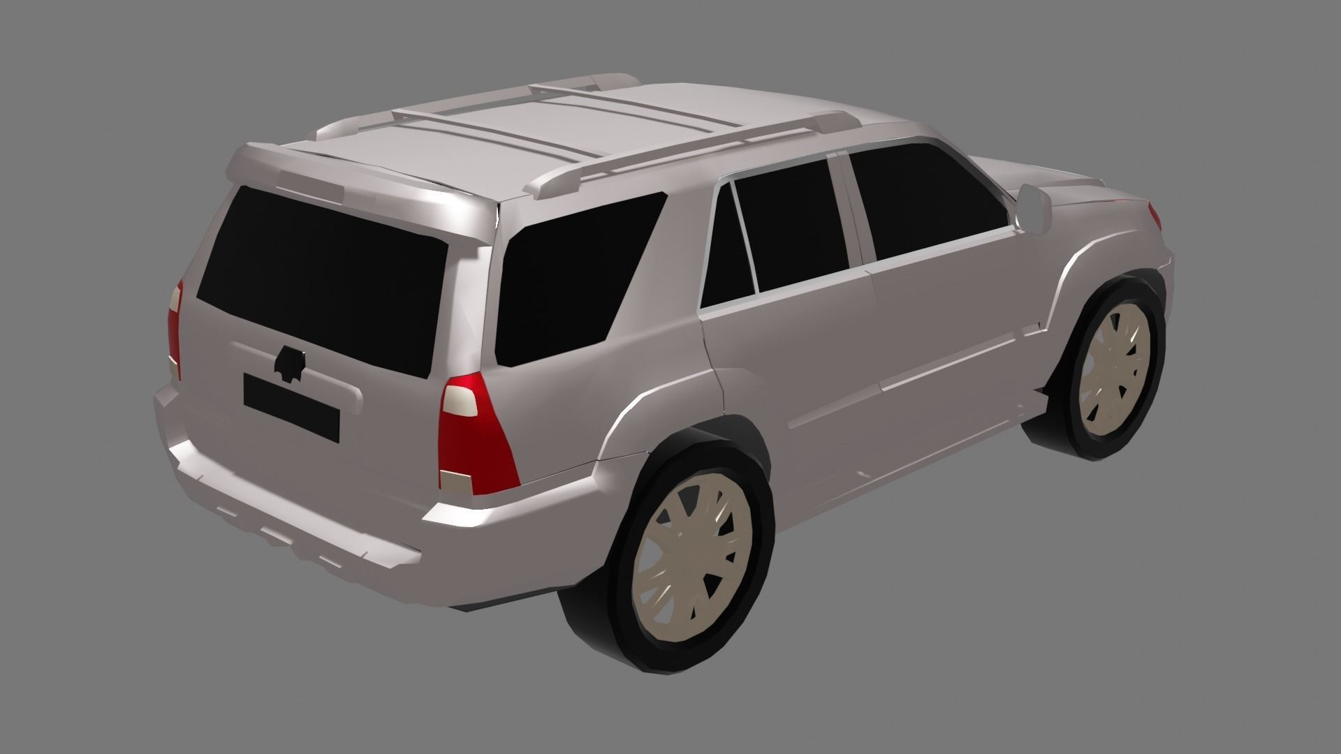 Fortuner Car Model Low-poly 3D model_1