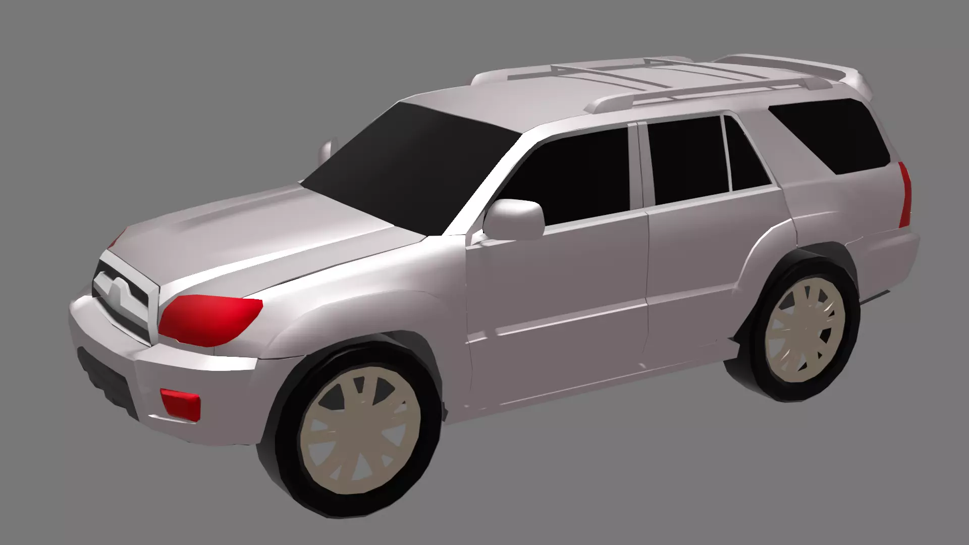 Fortuner Car Model Low-poly 3D model_0