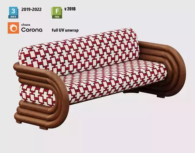 Moruna Sofa by Don Tanani for 3DStudio Max and Corona