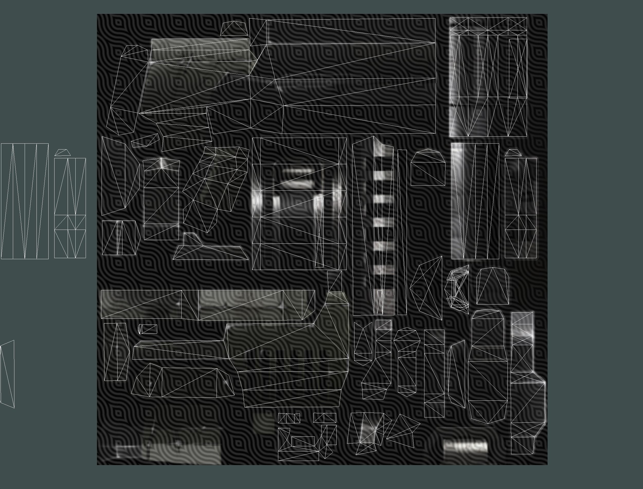 Cyborg Machine Gun with Automatic Rifle and Pistol Low-poly 3D model_57