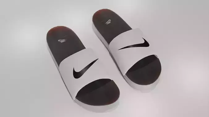 Nike Slippers Low-poly 3D model