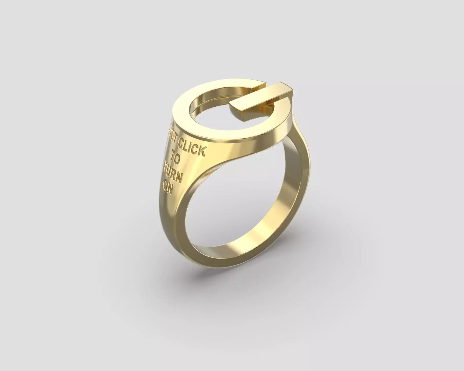 R 168 Power Button Ring 3D print model