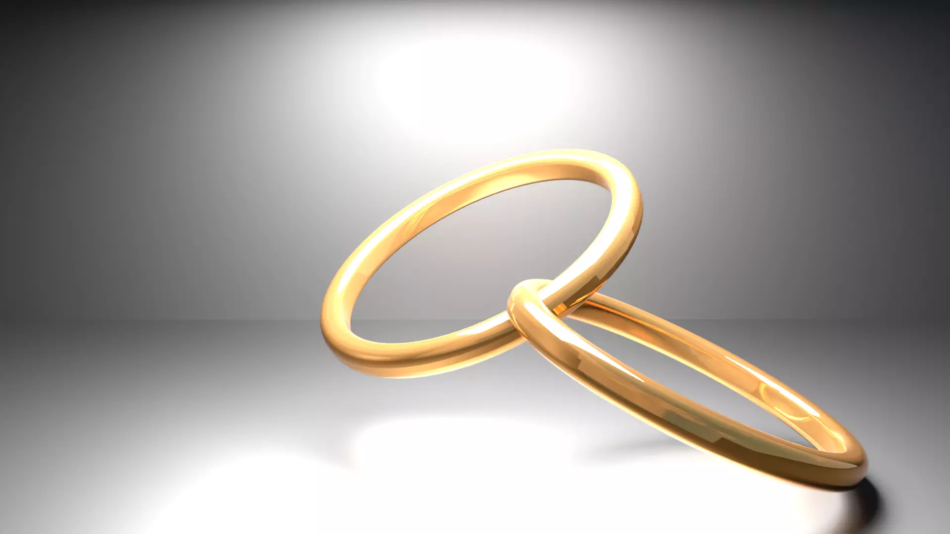 couple ring in gold 3d model 3D print model_0