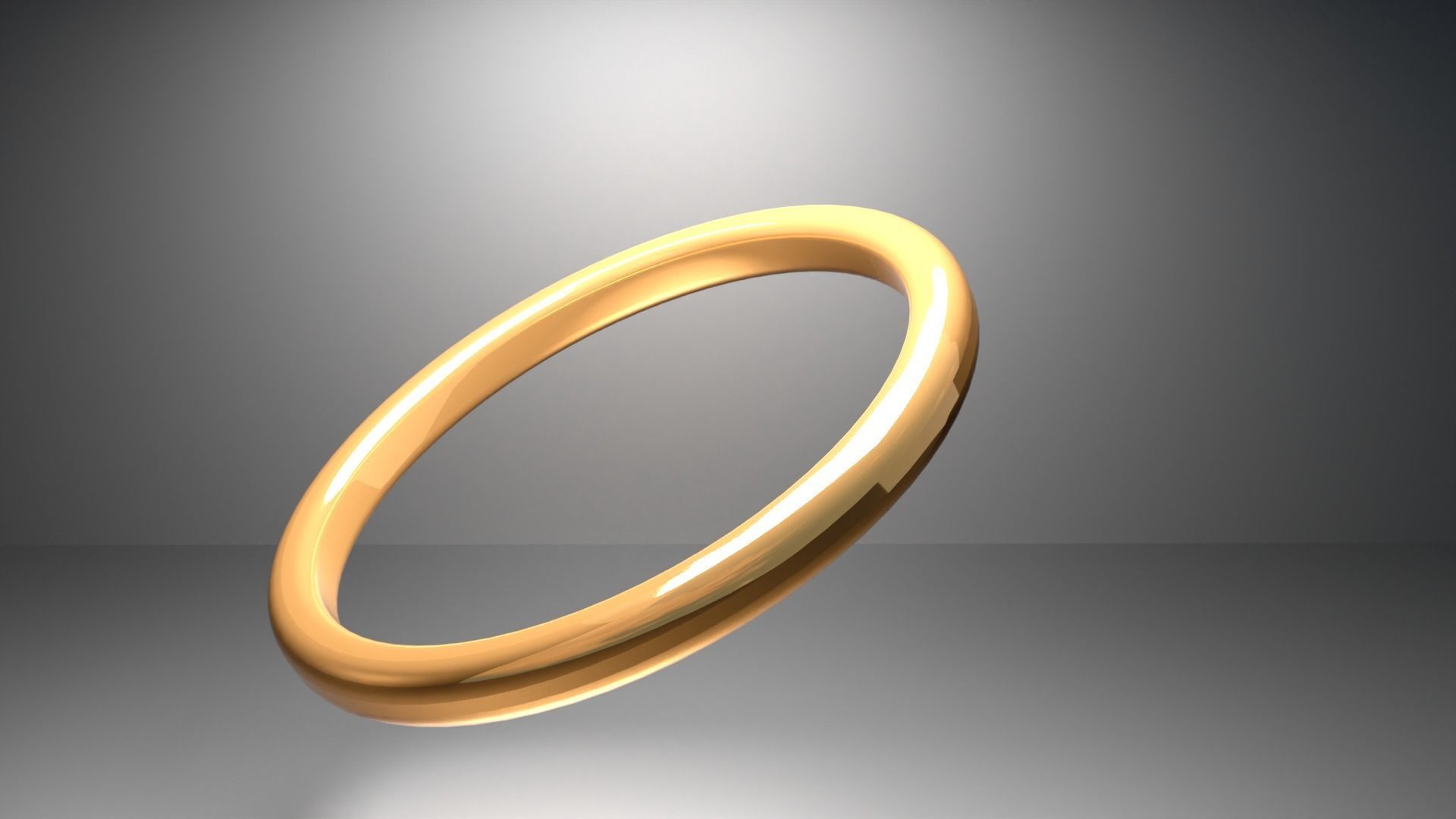 couple ring in gold 3d model 3D print model_3