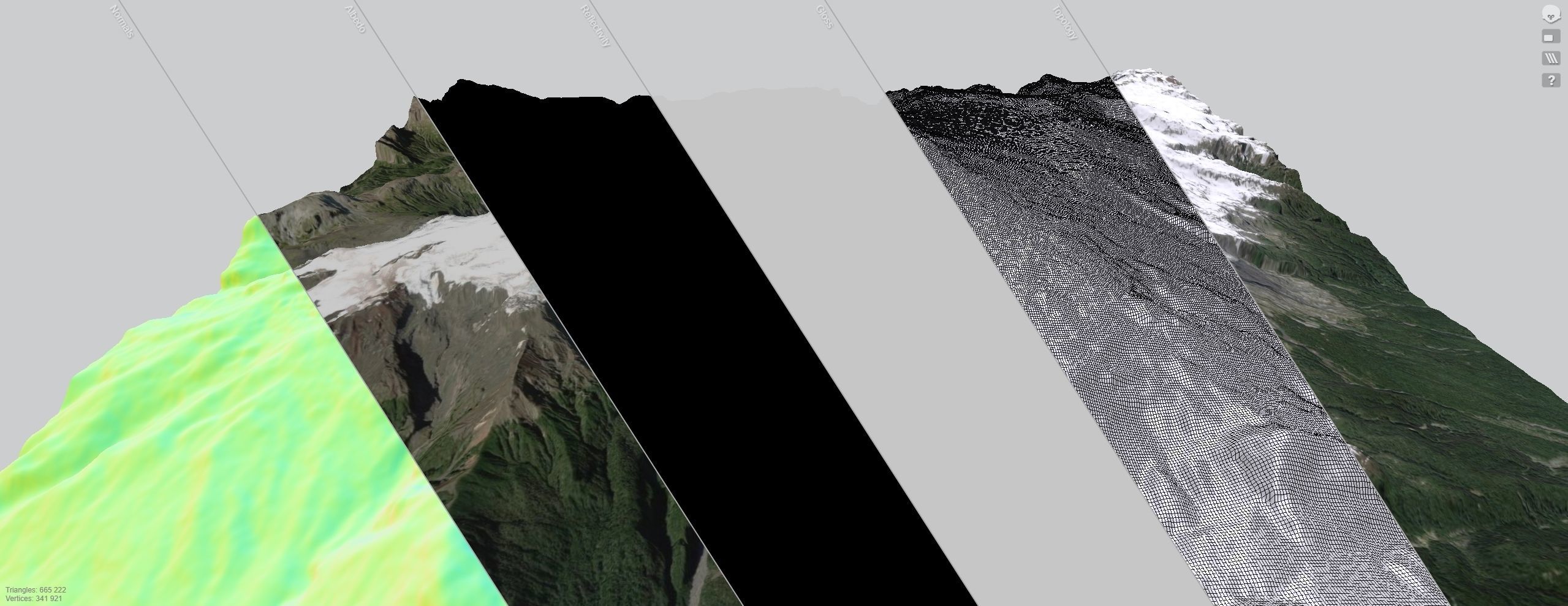 Mountain landscape Volcano Michinmahuida Chile 3D model_19