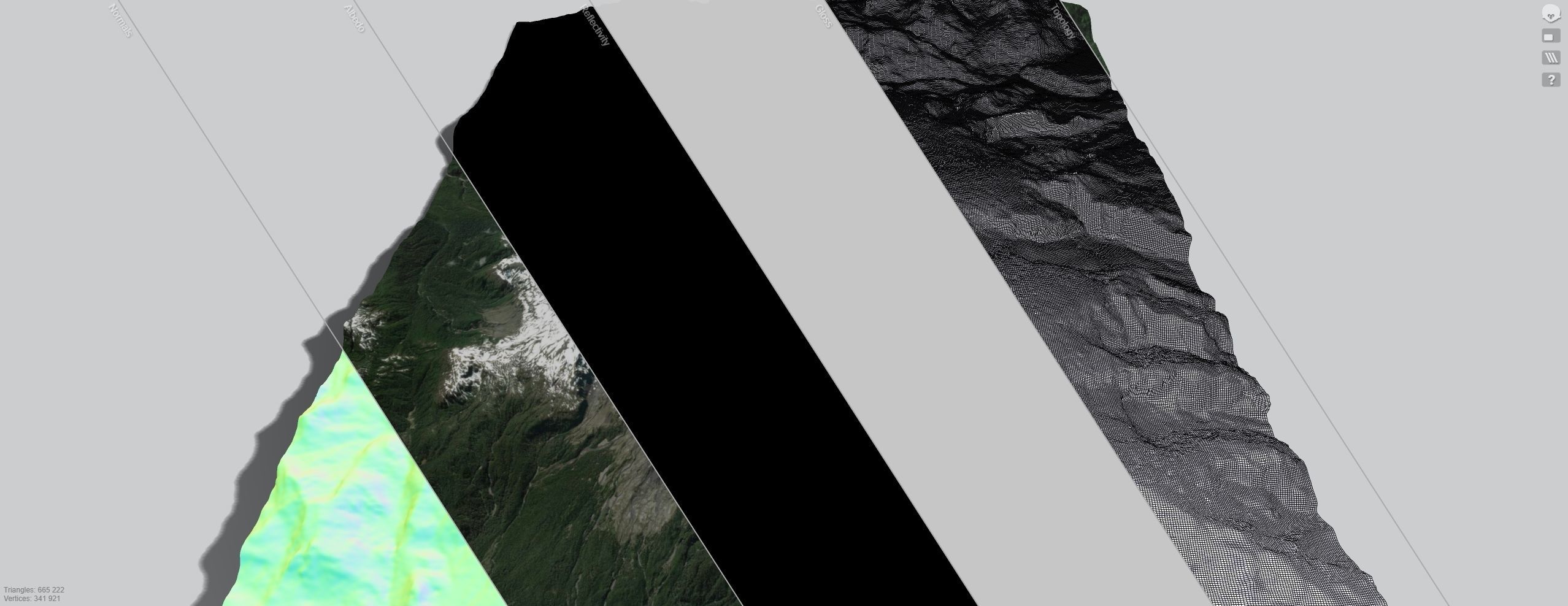 Mountain landscape Volcano Michinmahuida Chile 3D model_17