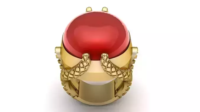 Hip Hop Men Fashion Ring 3d Printable Model 3D print model