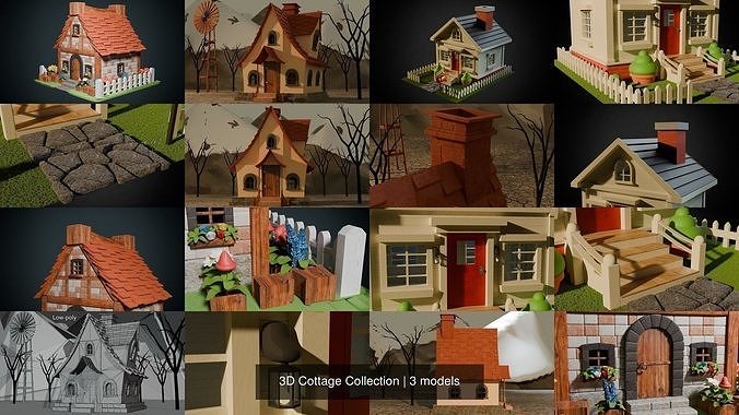 3D Cottage Collection 