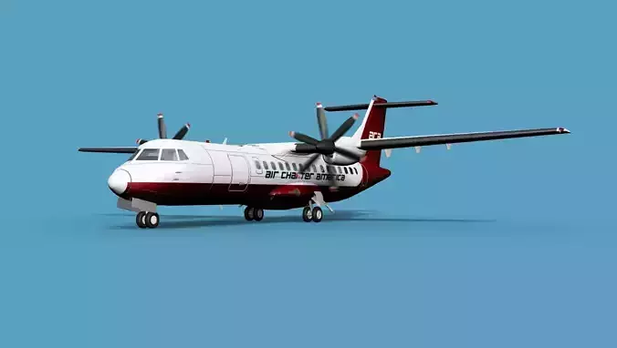 ATR  ATR-42-500 Air Charter America 3D model