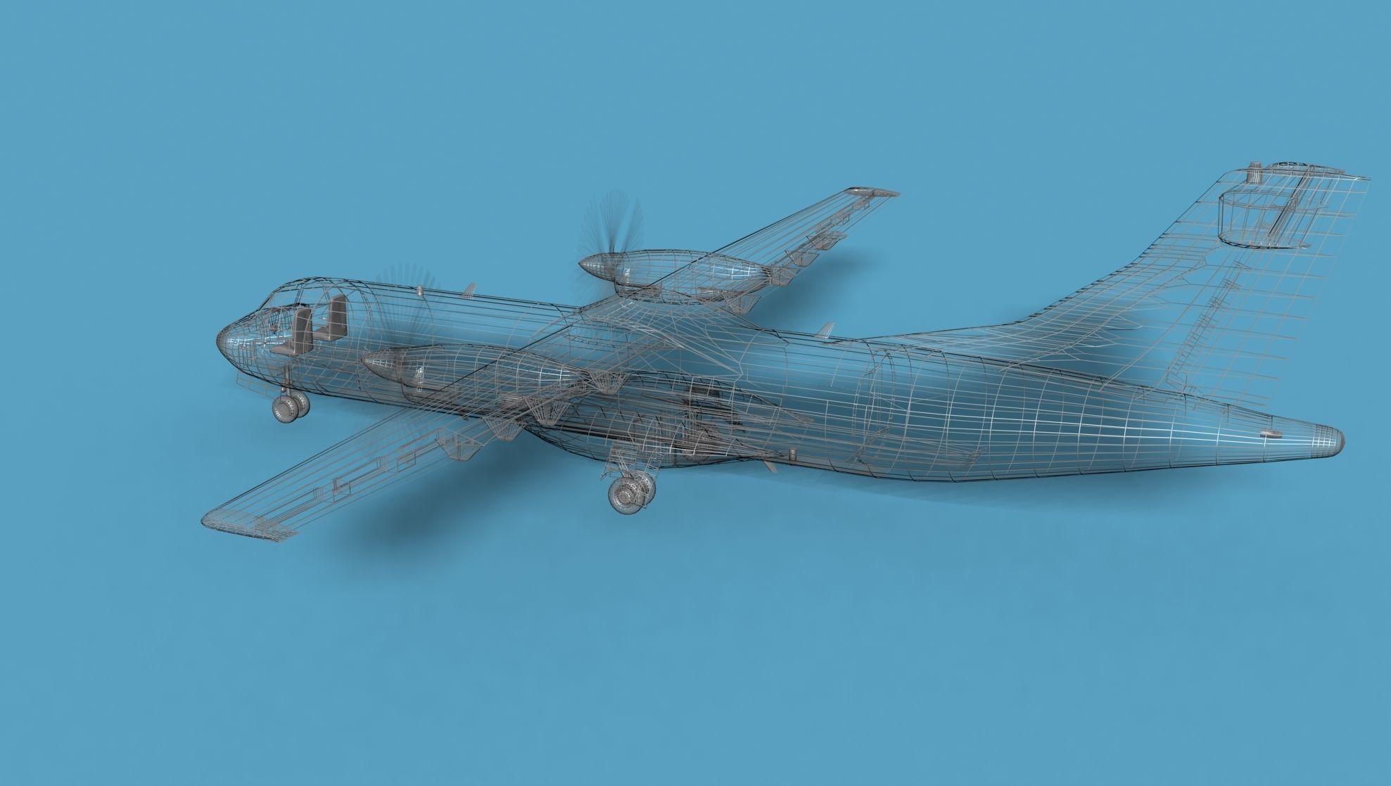 ATR  ATR-42-500 Air Charter America 3D model_15