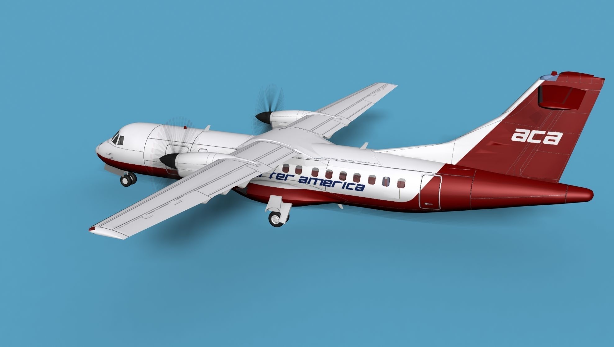 ATR  ATR-42-500 Air Charter America 3D model_8