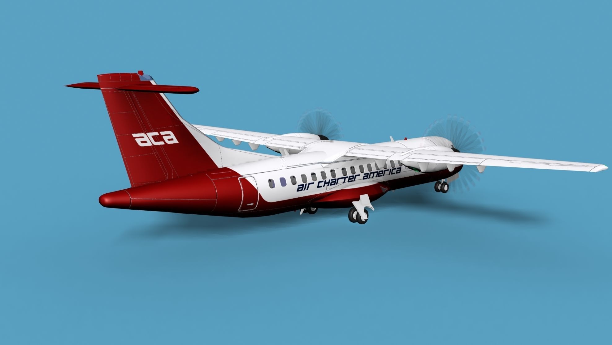 ATR  ATR-42-500 Air Charter America 3D model_5