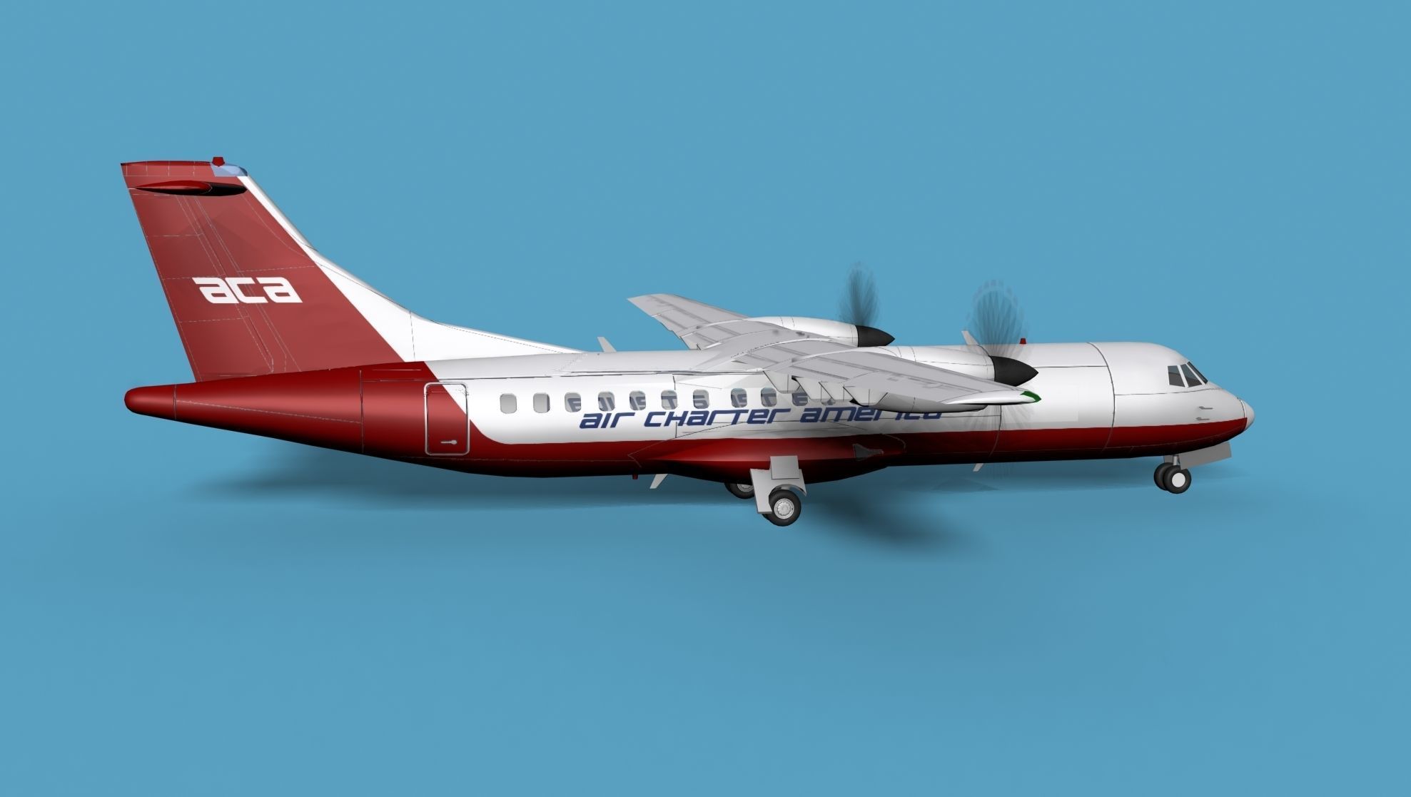 ATR  ATR-42-500 Air Charter America 3D model_4