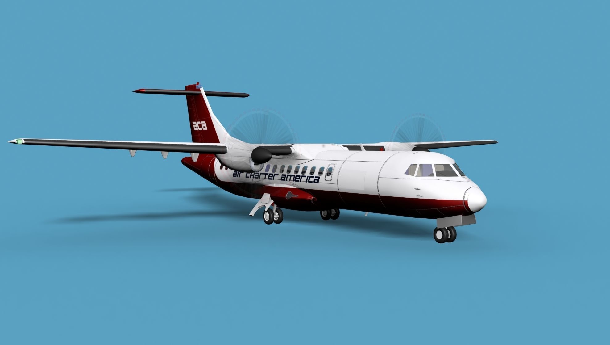 ATR  ATR-42-500 Air Charter America 3D model_2