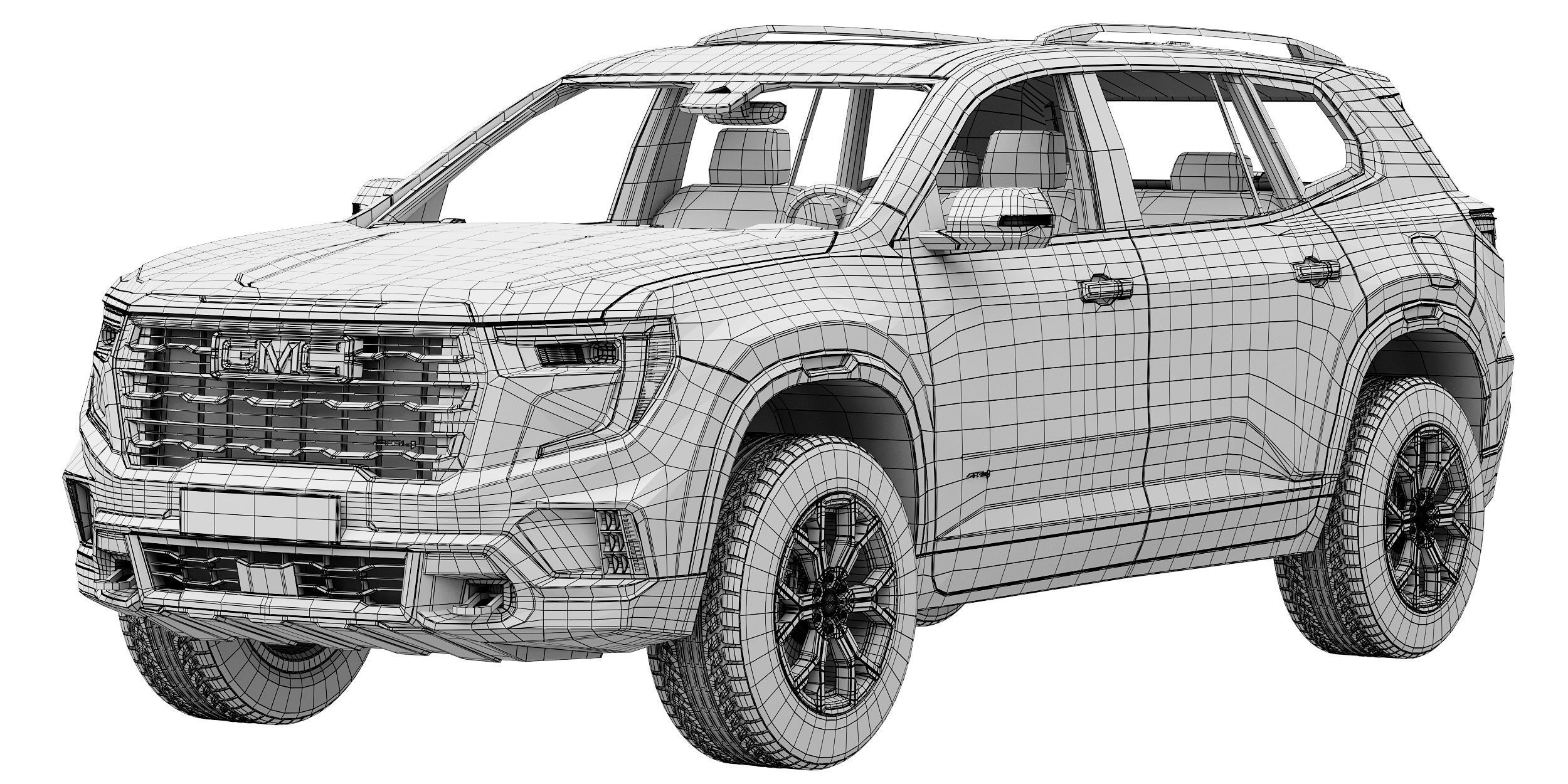 GMC Acadia AT4 2024 3D model_13