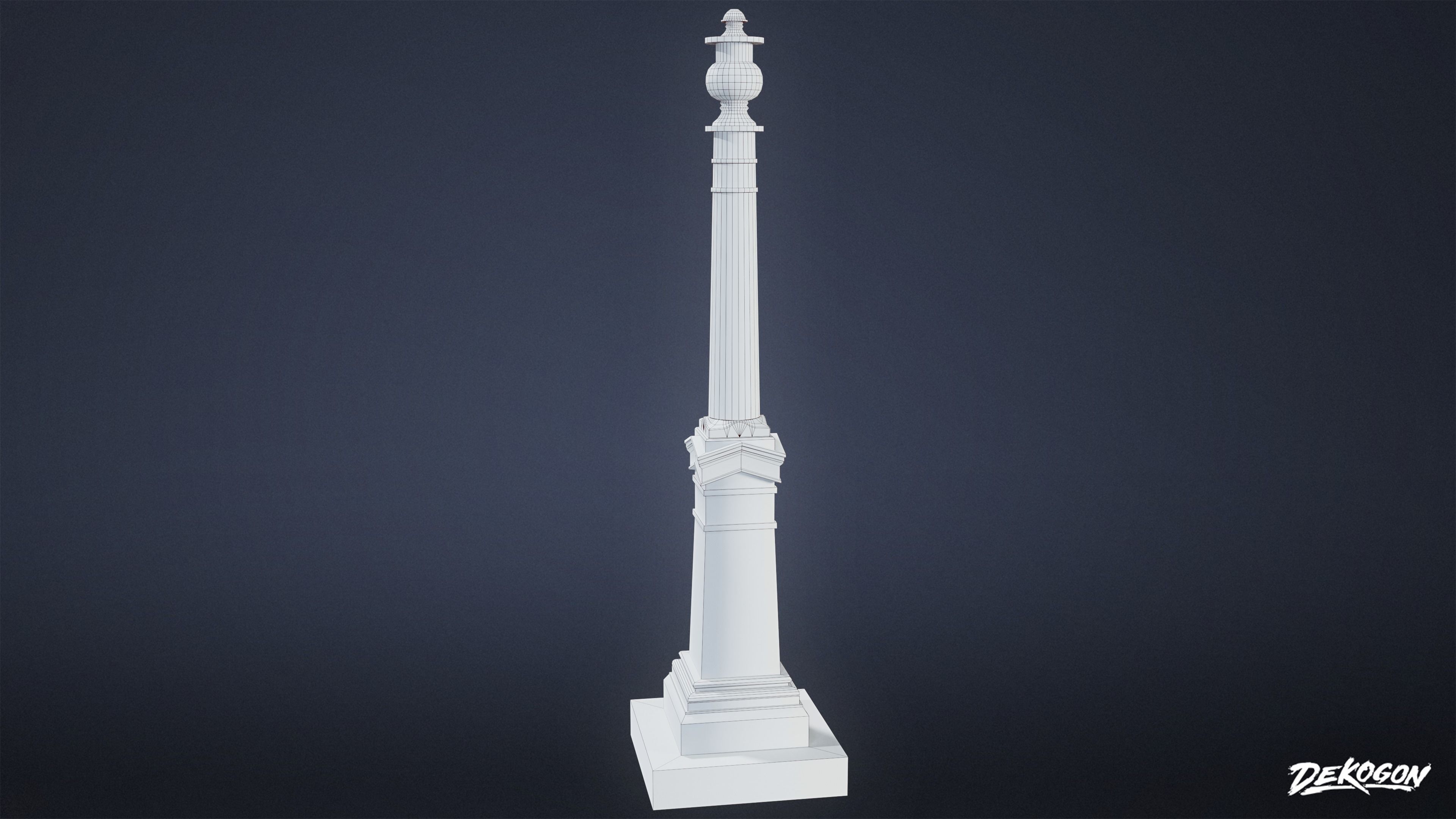 CEMETERY - Grave Marker 02 - LOW POLY Low-poly 3D model_9