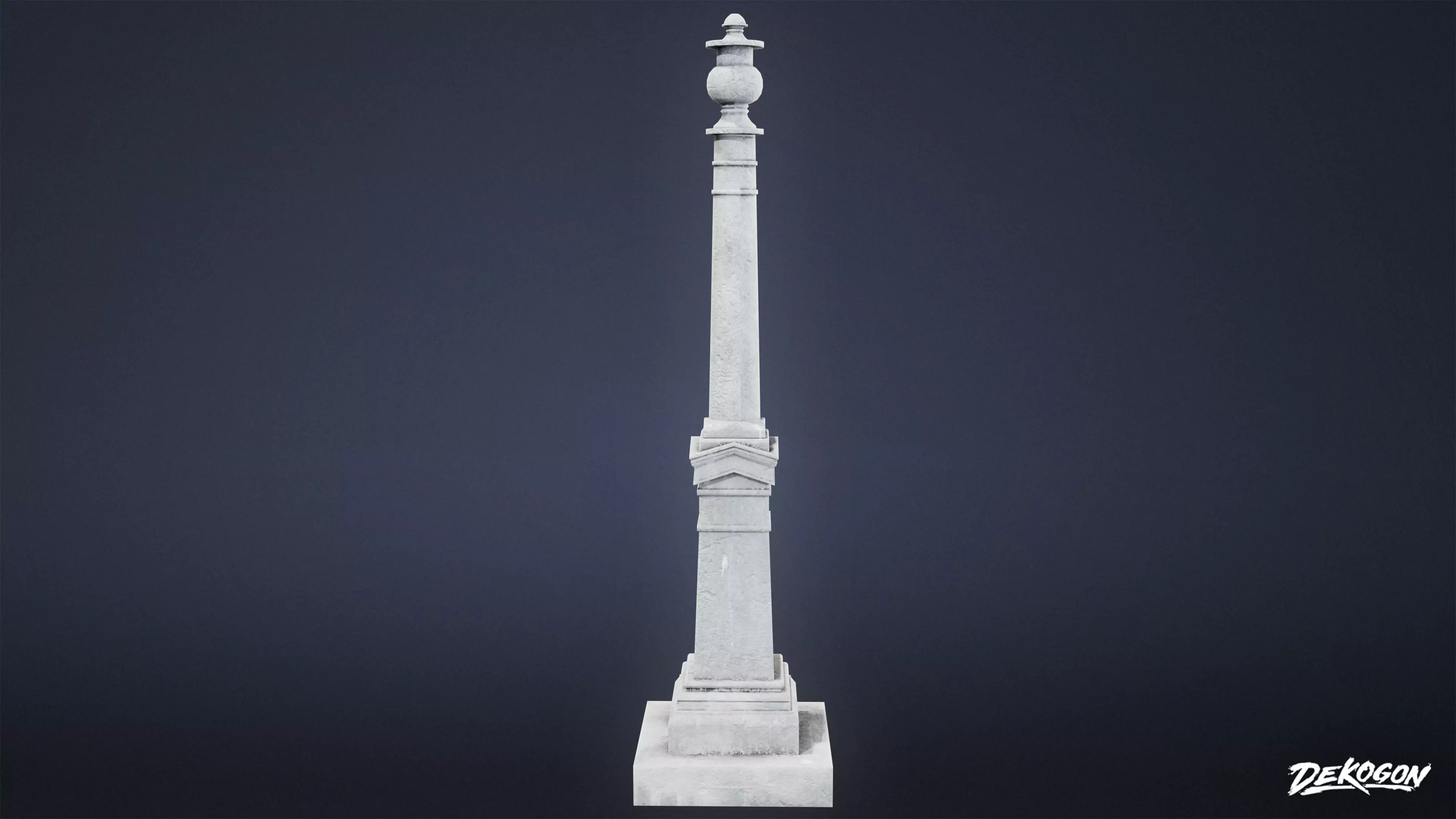 CEMETERY - Grave Marker 02 - LOW POLY Low-poly 3D model_0