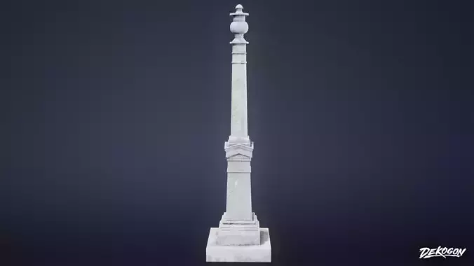 CEMETERY - Grave Marker 02 - LOW POLY Low-poly 3D model