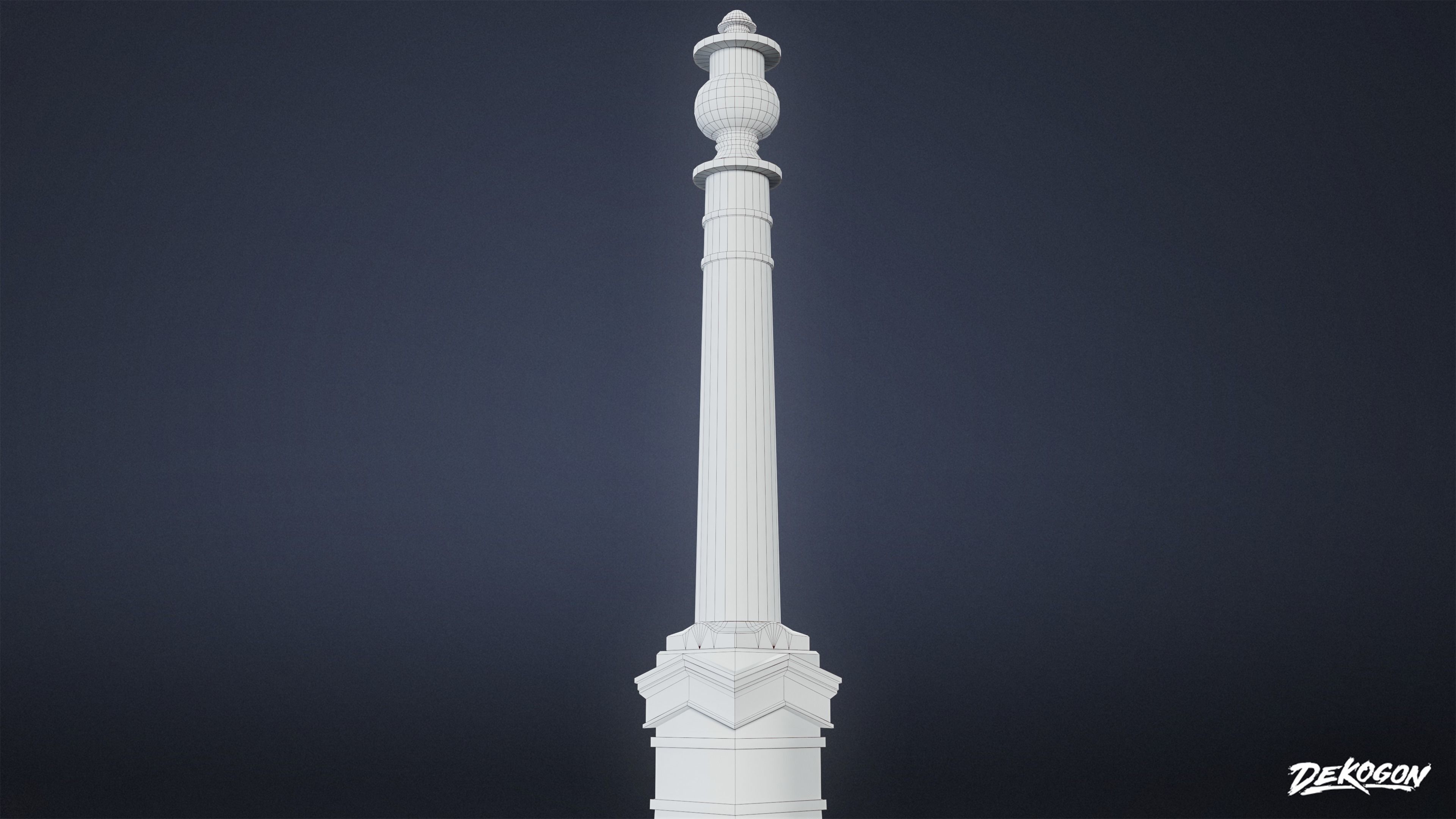 CEMETERY - Grave Marker 02 - LOW POLY Low-poly 3D model_10