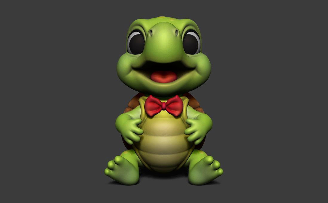 Baby Turtle 3D print model_12