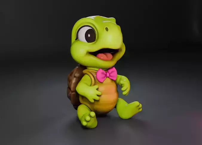 Baby Turtle 3D print model