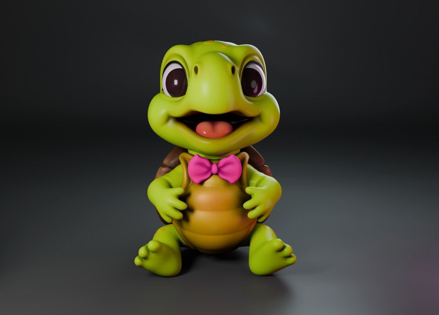 Baby Turtle 3D print model_2