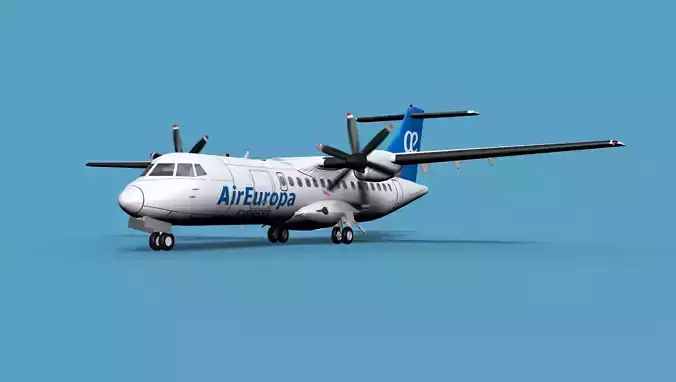 ATR  ATR-42-500 Air Europa 3D model