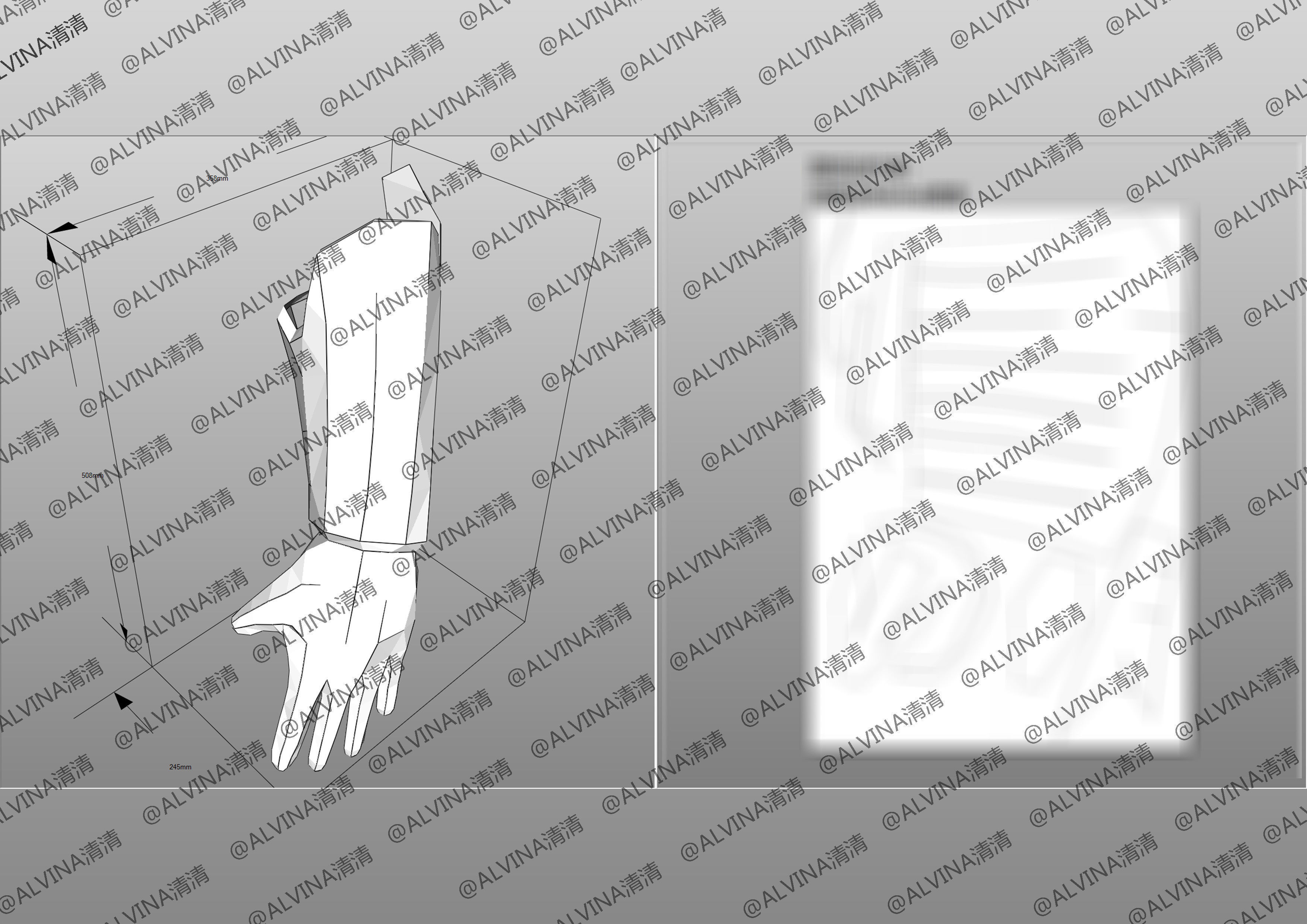 Ultimate PROJECT Zed Armor - DIY Cosplay Pepakura Foam Template Low-poly 3D model_23