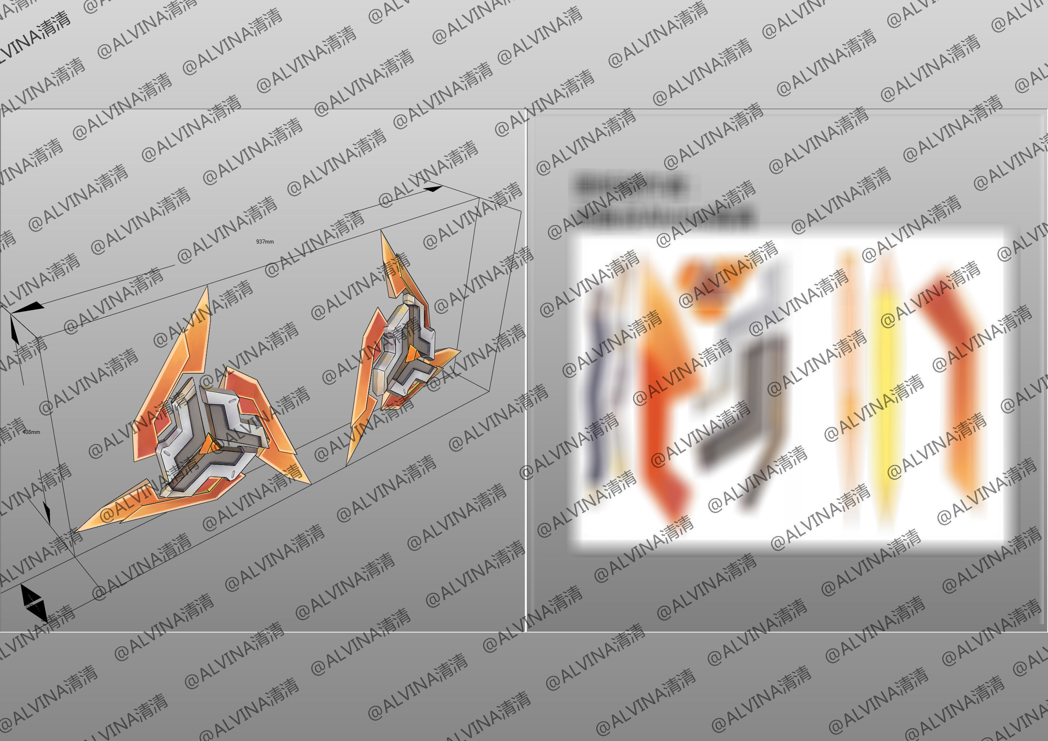 Ultimate PROJECT Zed Armor - DIY Cosplay Pepakura Foam Template Low-poly 3D model_20