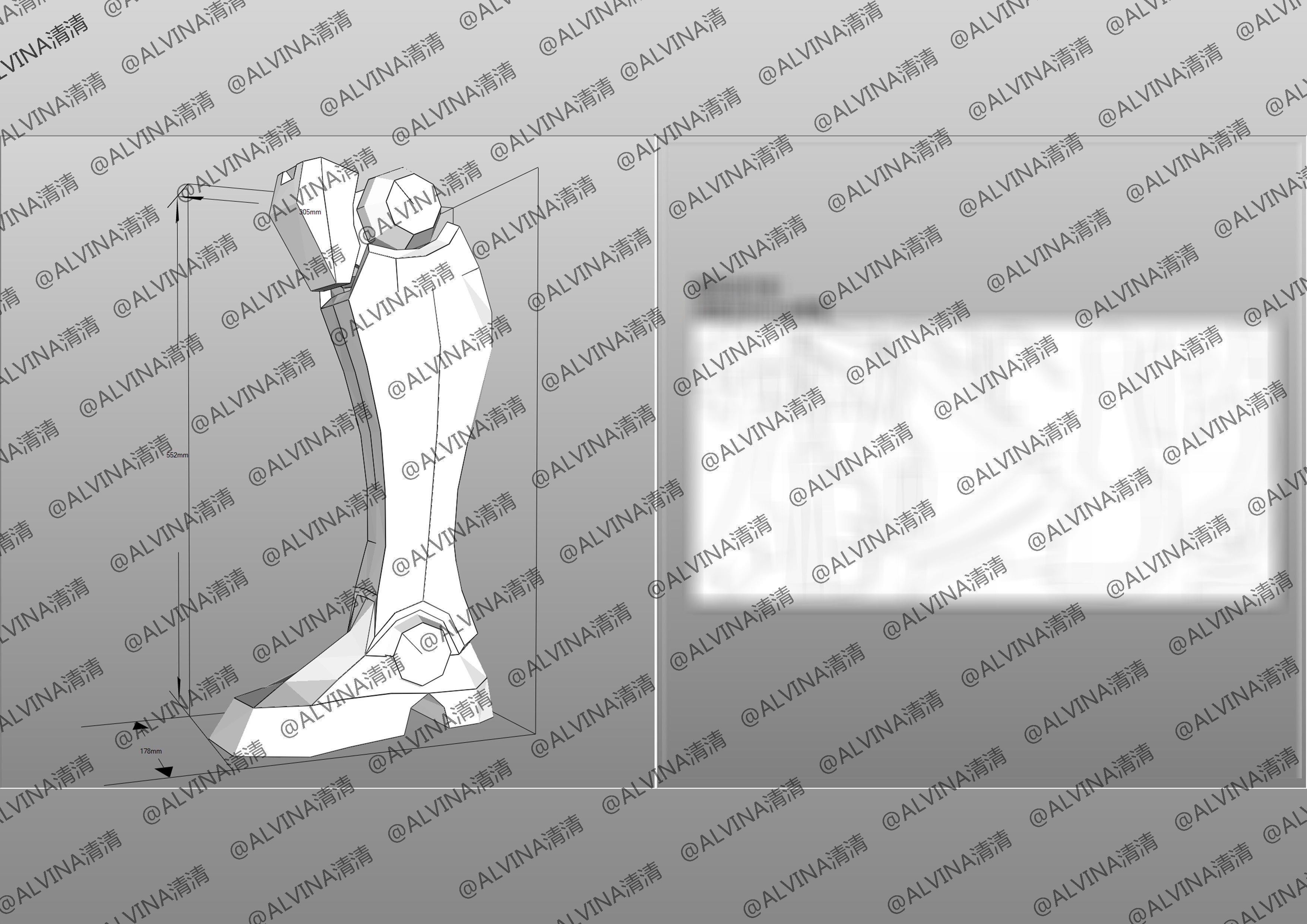 Ultimate PROJECT Zed Armor - DIY Cosplay Pepakura Foam Template Low-poly 3D model_33